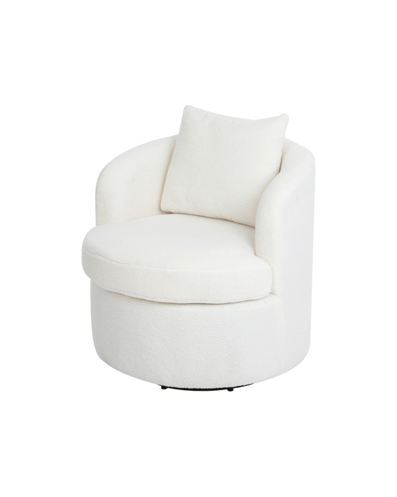 Levede Swivel Armchair Boucle - Beige