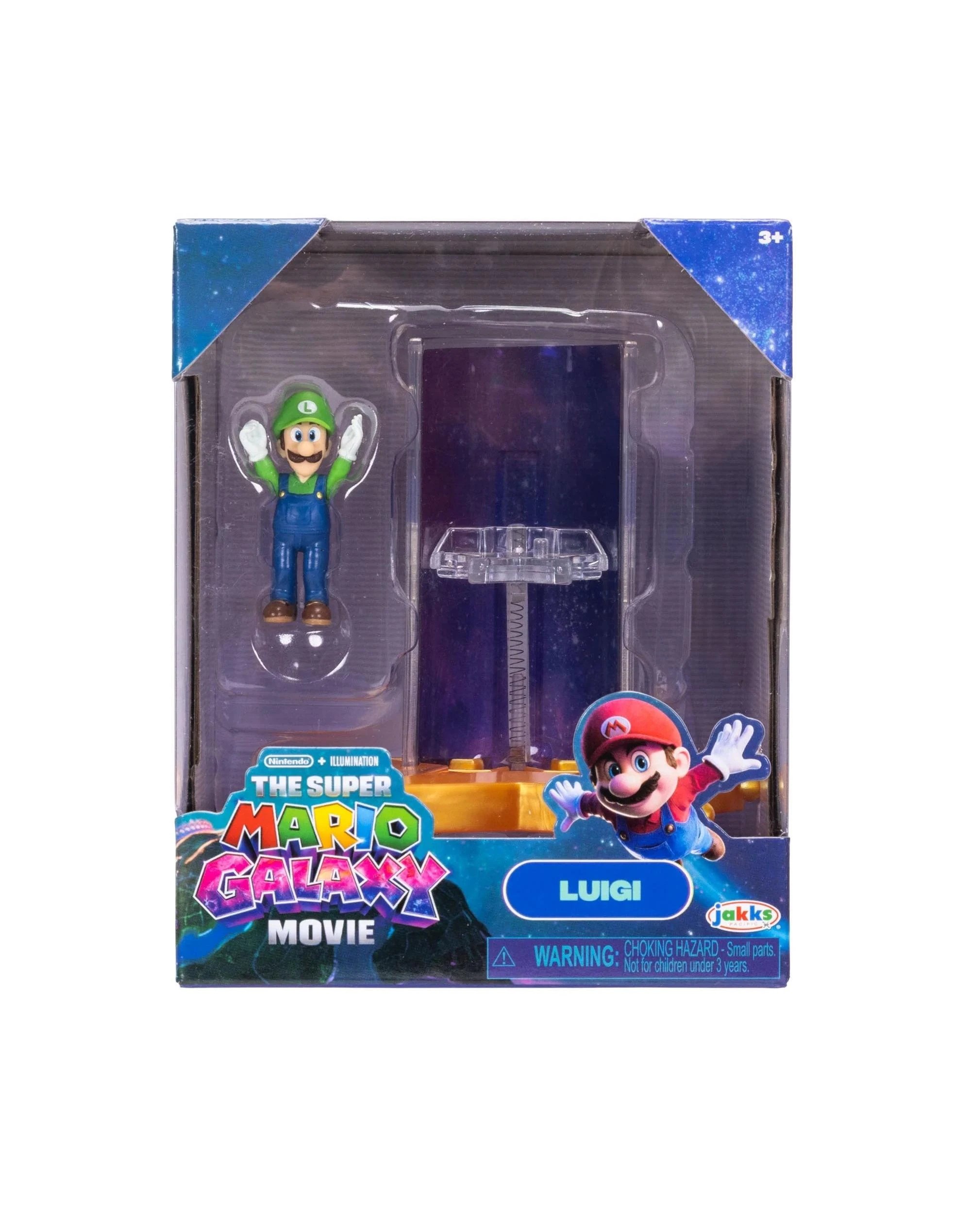 1 The Super Mario Galaxy Movie Luigi Mini Figure with Star Launcher, 1 of 3