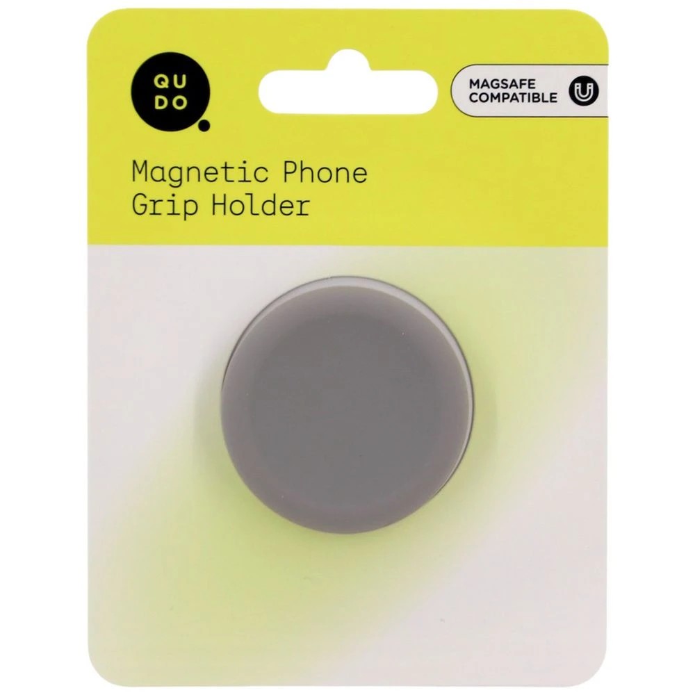 5 Qudo Magnetic Finger Grip Phone Holder Grey, 5 of 6