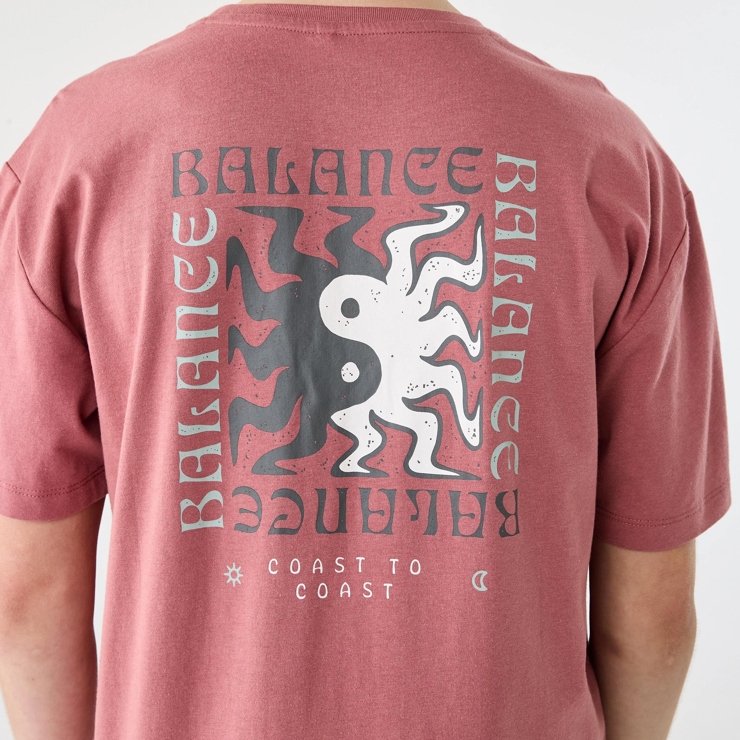 5 Short Sleeve Graphic Print T-shirt Red Surf, 5 of 7