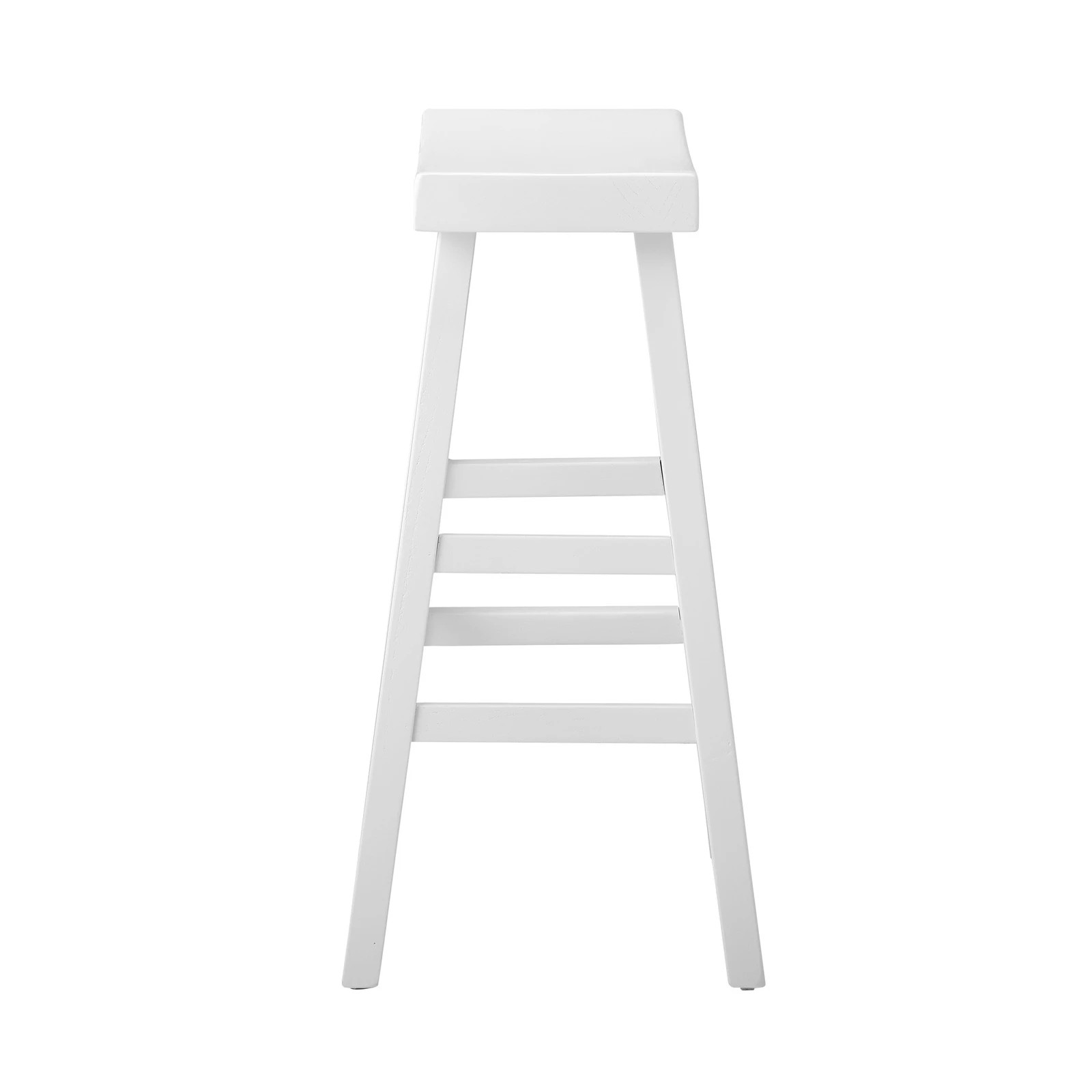 1 Oikiture 1x Bar Stools - White, 1 of 9