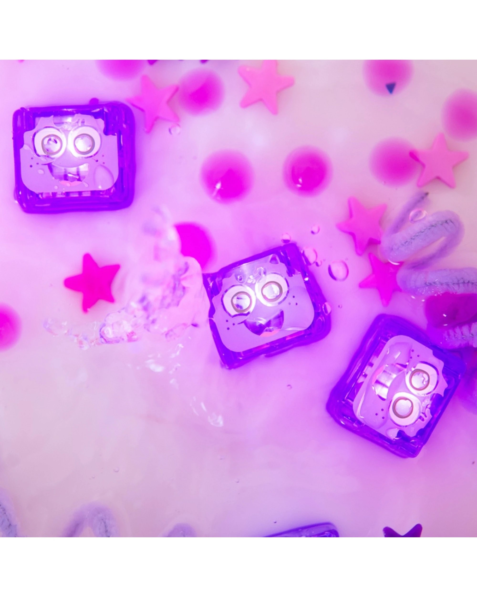 2 Glo Pals 4pc Water Activated Light Up Sensory Baby Kids Bath Toy Lumi - Purple, 2 of 3