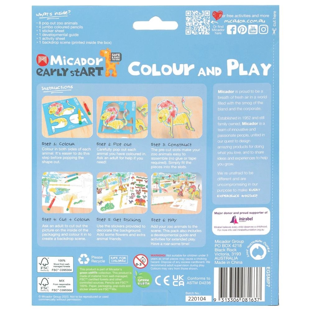 2 Micador early stART Colour and Play Zoo Edition, 2 of 9