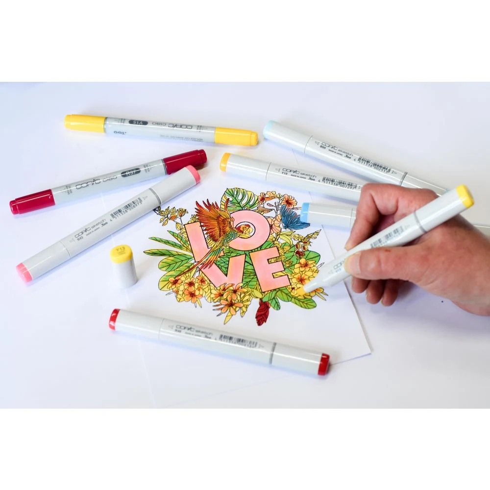 4 Copic Sketch Marker Set Primaries 6 Pack, 4 of 4