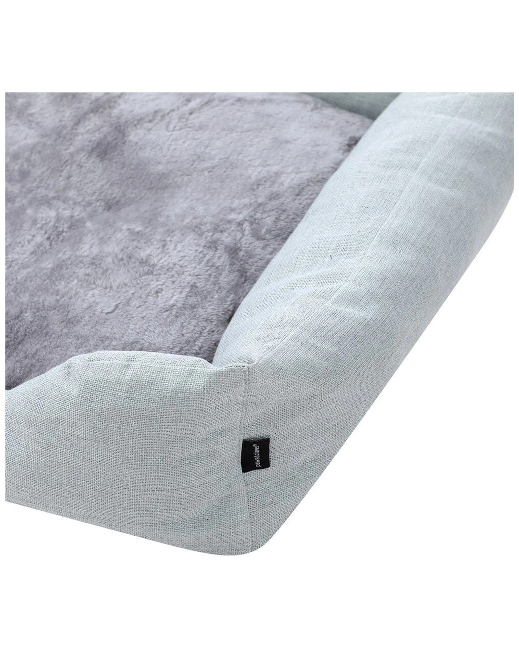 5 Paws And Claws Walled Cushioned Pet Dog Cat Bed 90x70x21cm Non Slip Polyester
 - grey, 5 of 5