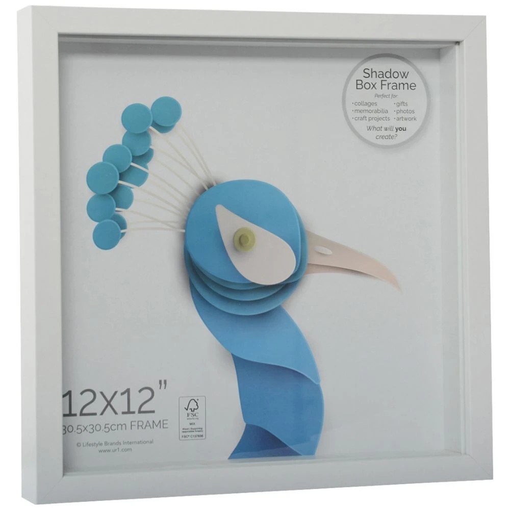 1 Hampton 12x12" Shadow Box White, 1 of 5