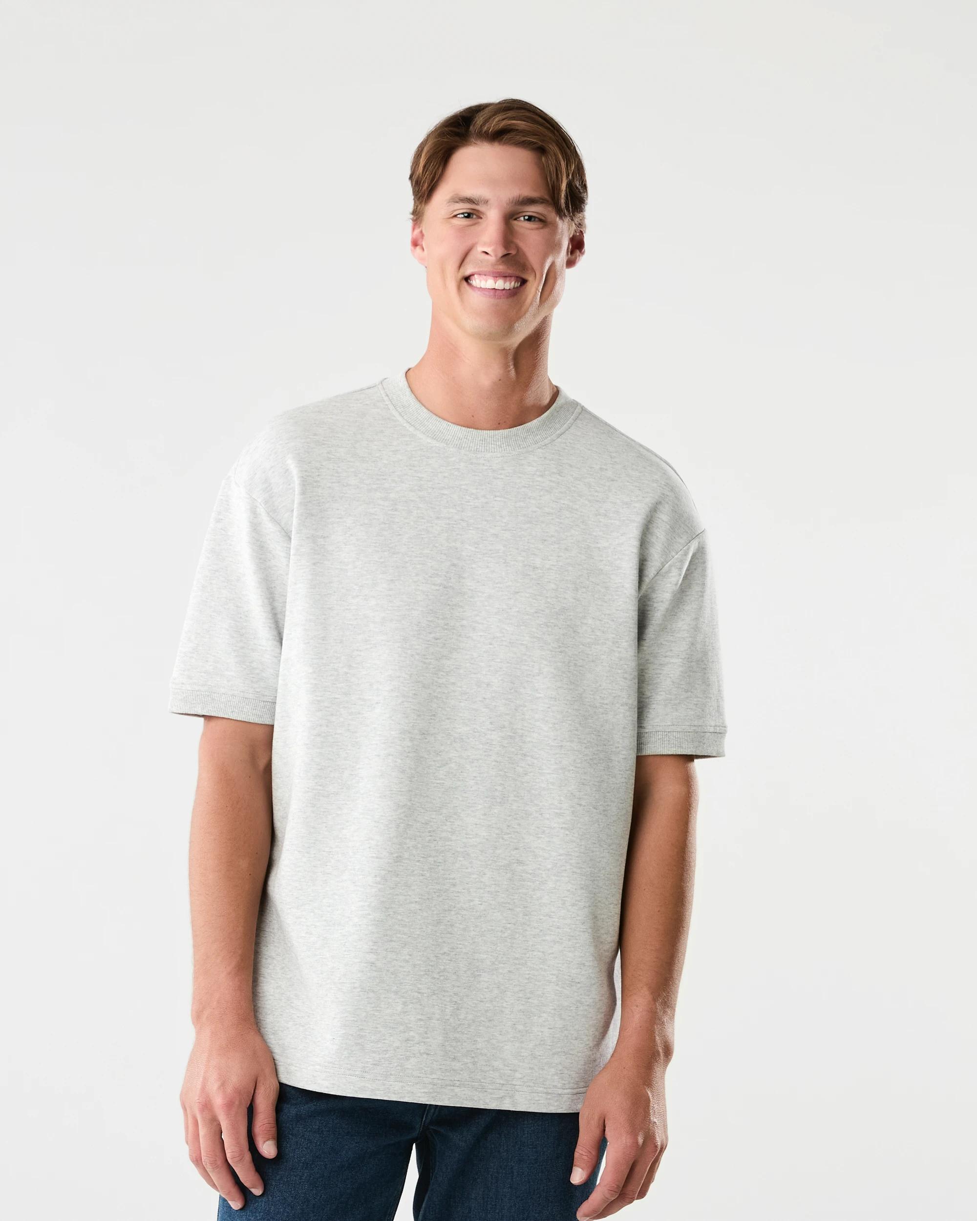1 Oversized Interlock T-shirt Gry Marle, 1 of 6