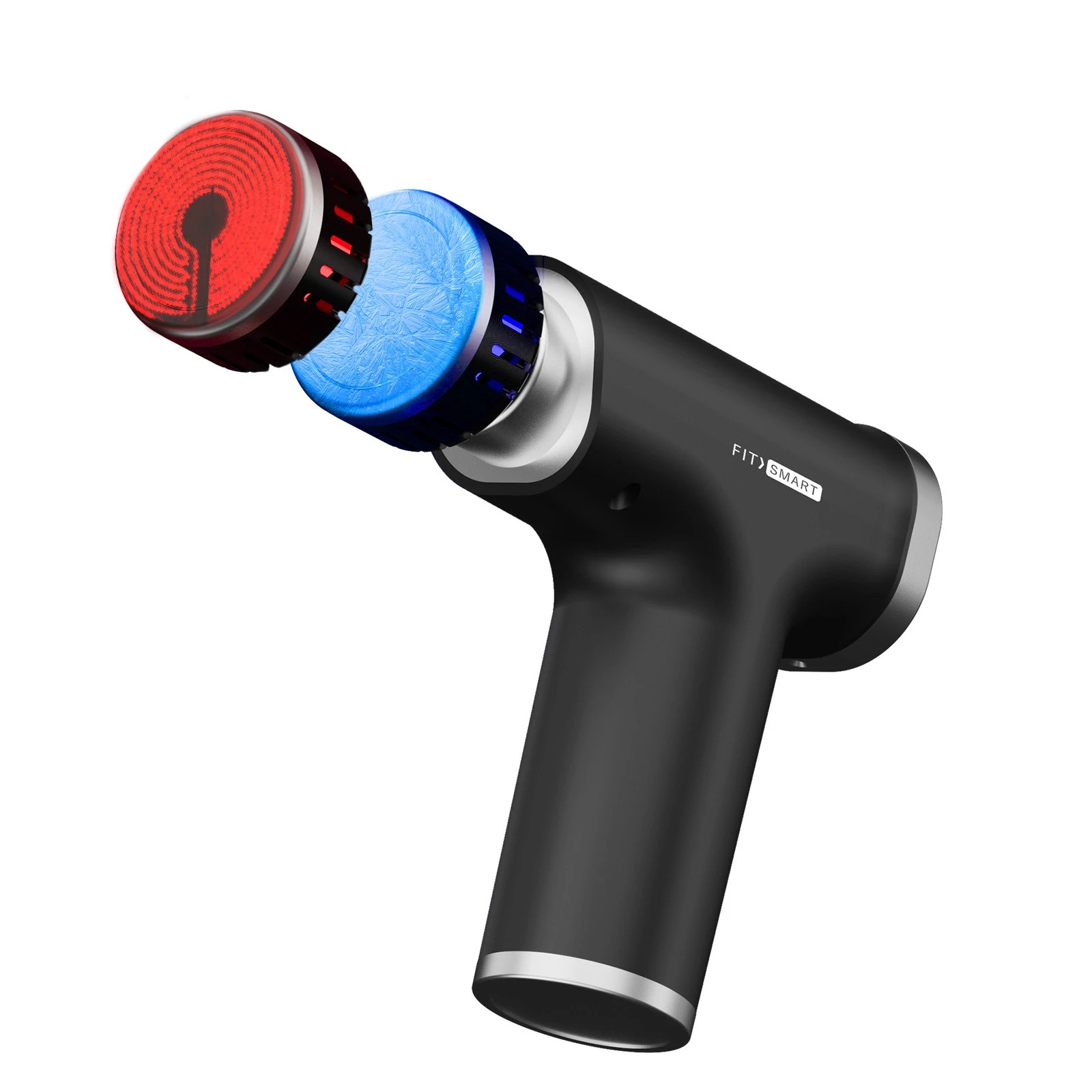 1 Fitsmart Fire and Ice Vibrating Massage Device - Black - Black - Black, 1 of 10