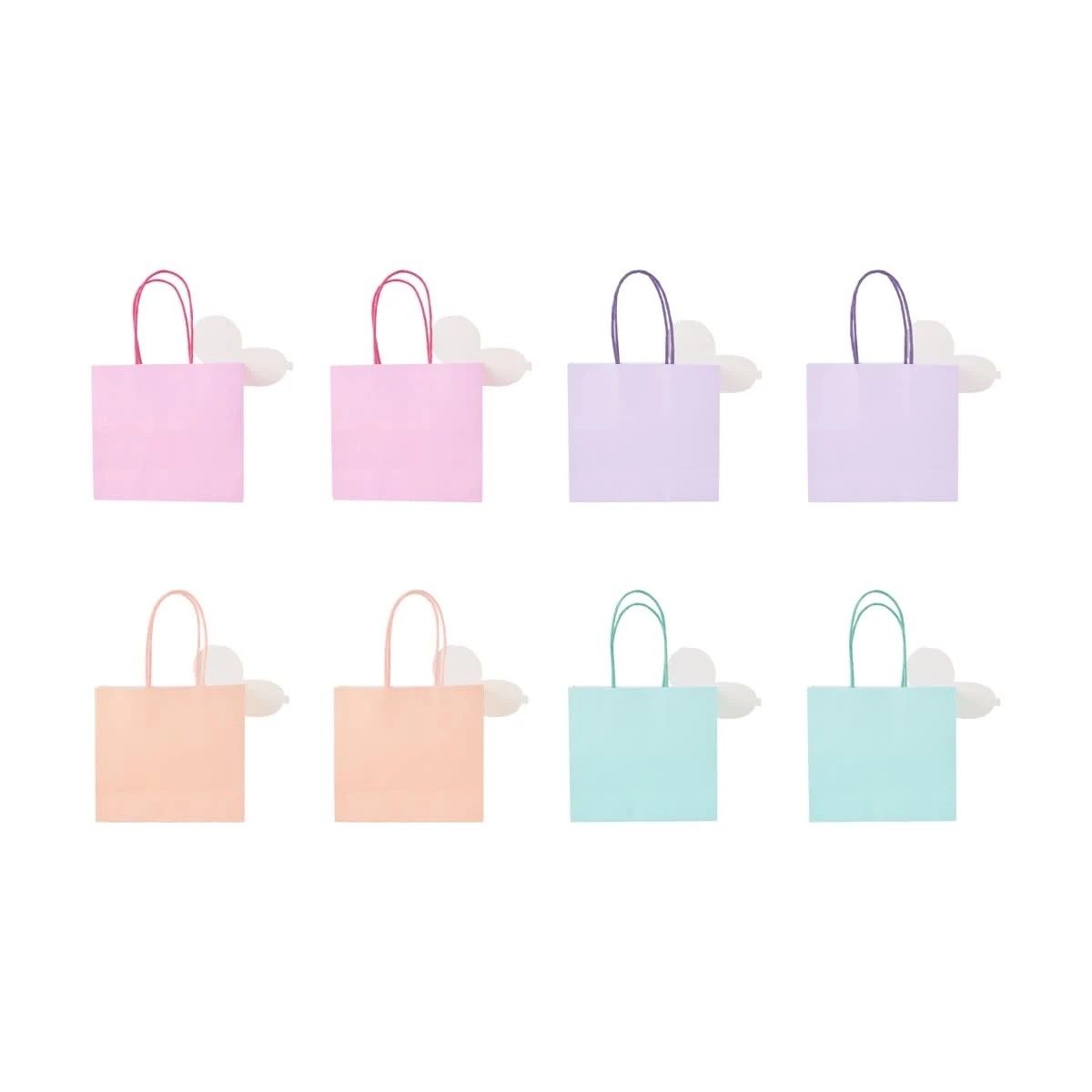 4 8 Piece Balloon Dog Shaped Loot Bags, 4 of 5