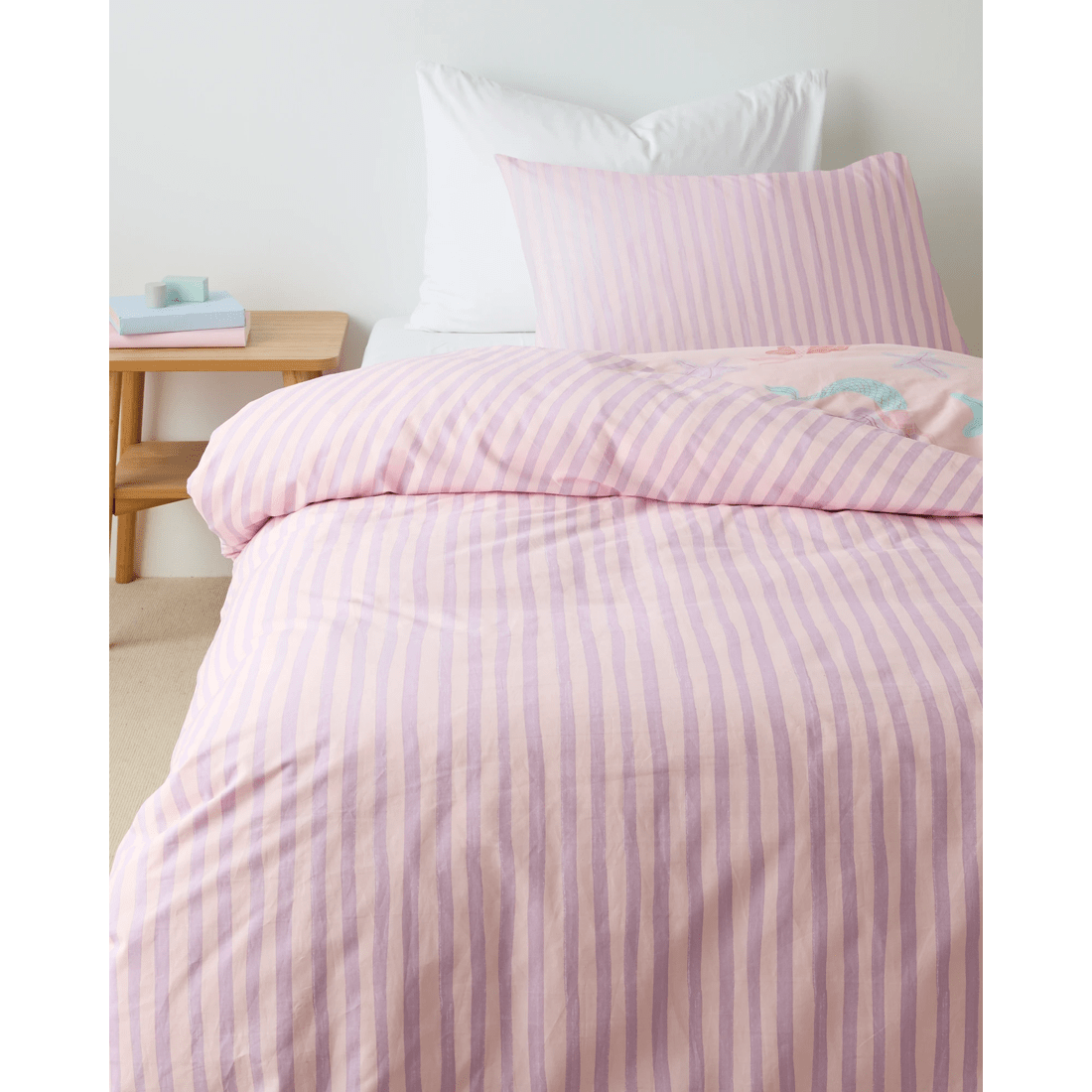 2 Target Maya Mermaid Australian Cotton Kids Quilt Cover Set
 - Single Bed
 - Pink, 2 of 6