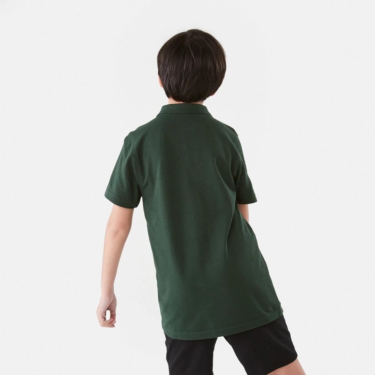 2 School Cotton Polo Shirt Sycamore, 2 of 8