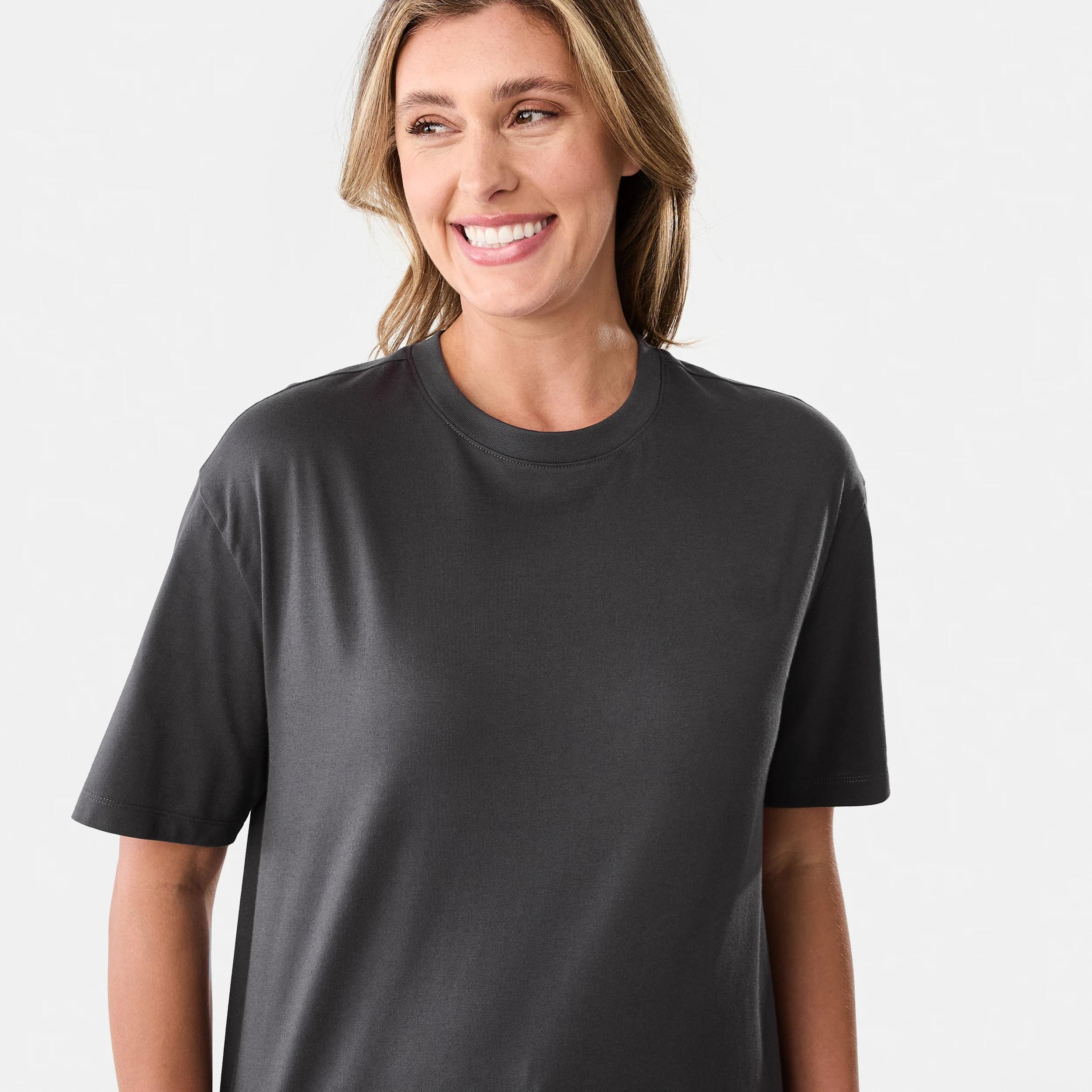 4 Short Sleeve Oversized Boyfriend T-shirt Nine Navy, 4 of 5