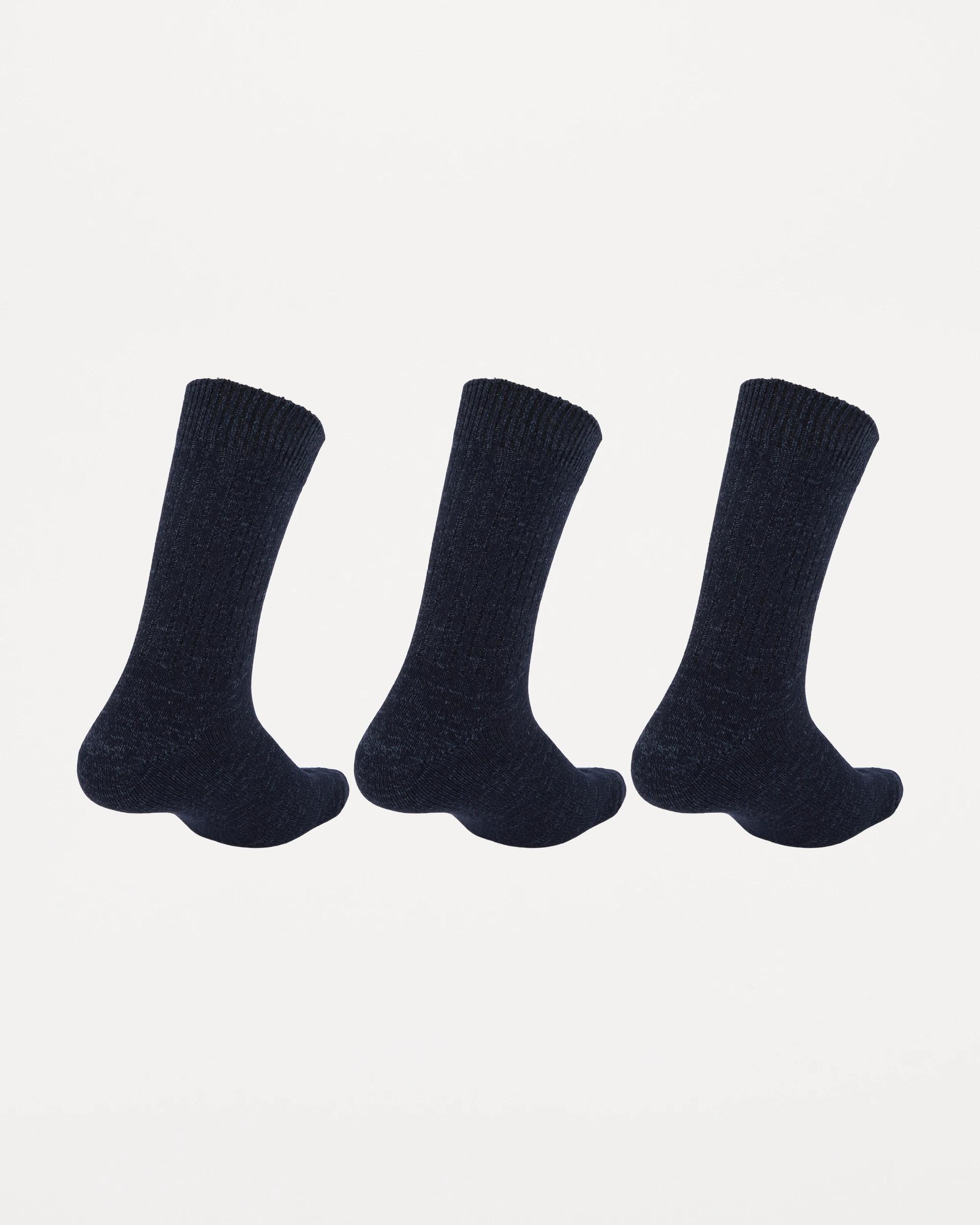 2 3 Pack Chunky Ribbed Crew Socks Sky Cptn, 2 of 3