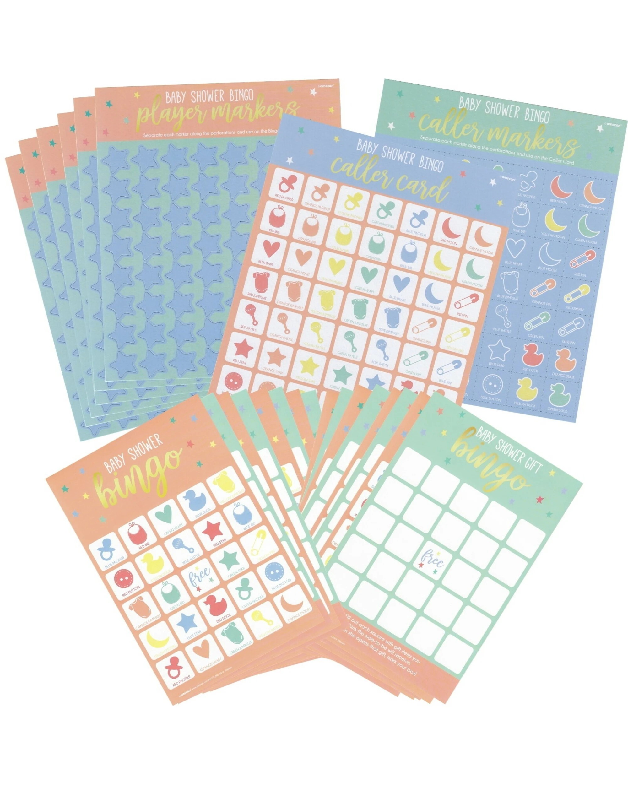 1 Anagram Baby Shower 2 in 1 Bingo Game - Multi, 1 of 2