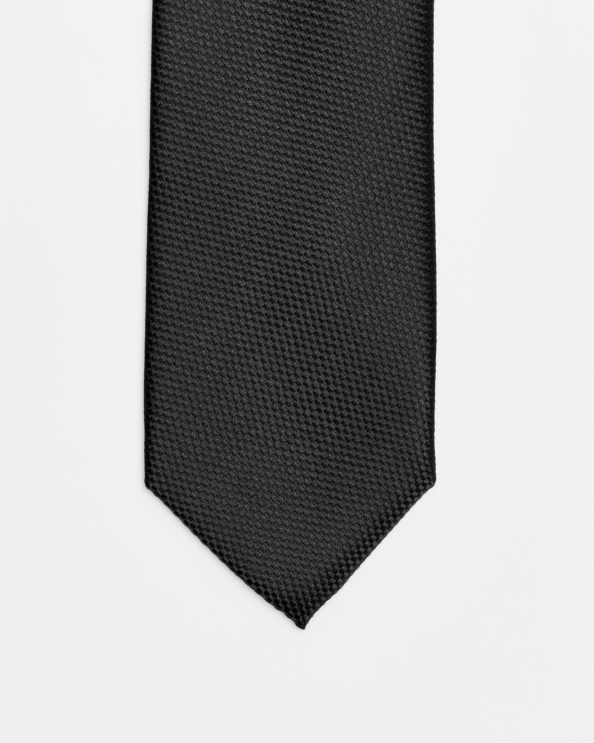 2 Target Mens Tie And Pocket Square Set BLACK / WHITE, 2 of 2