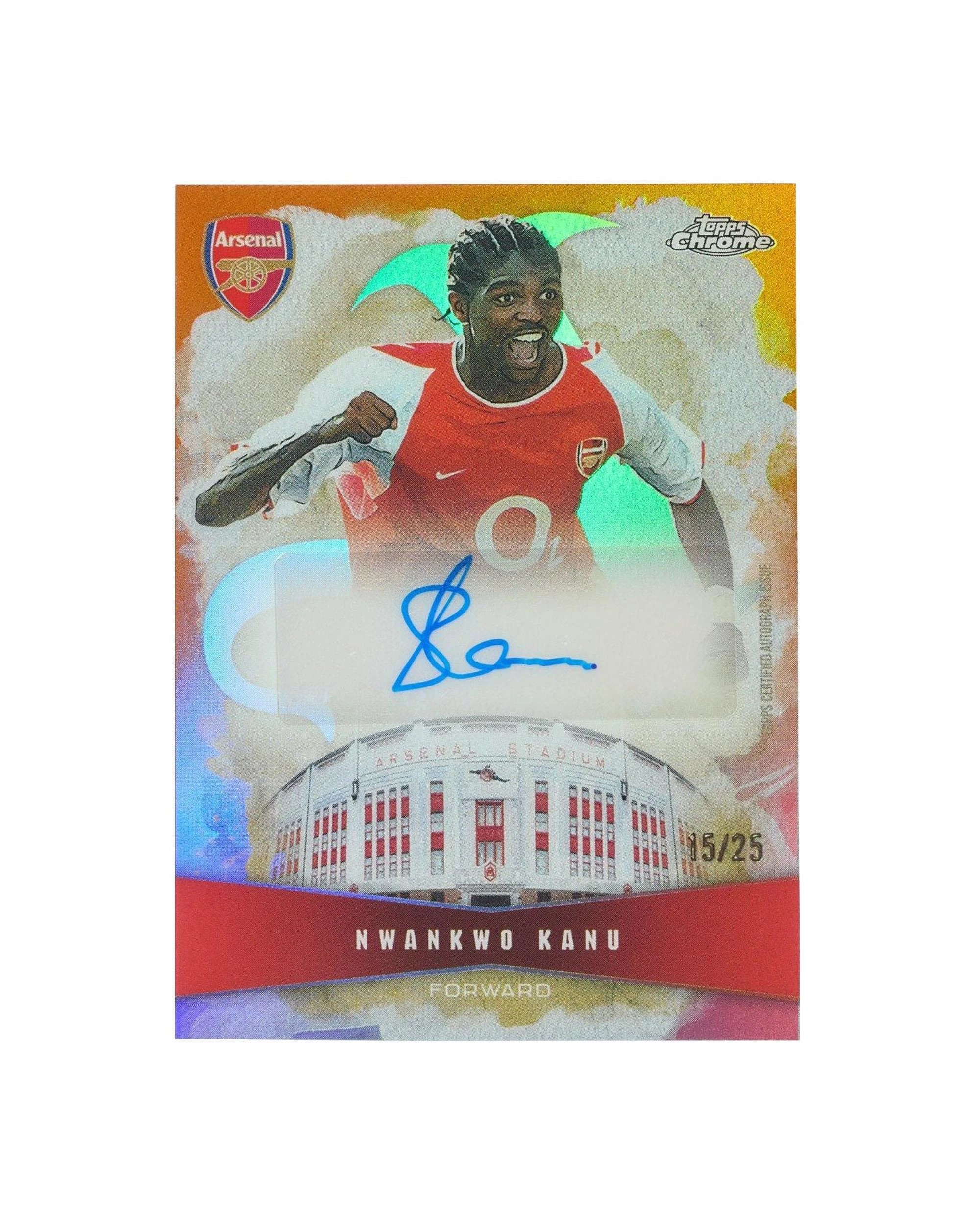 7 Topps 2025/2026 Chrome Arsenal Soccer Hobby Box, 7 of 8