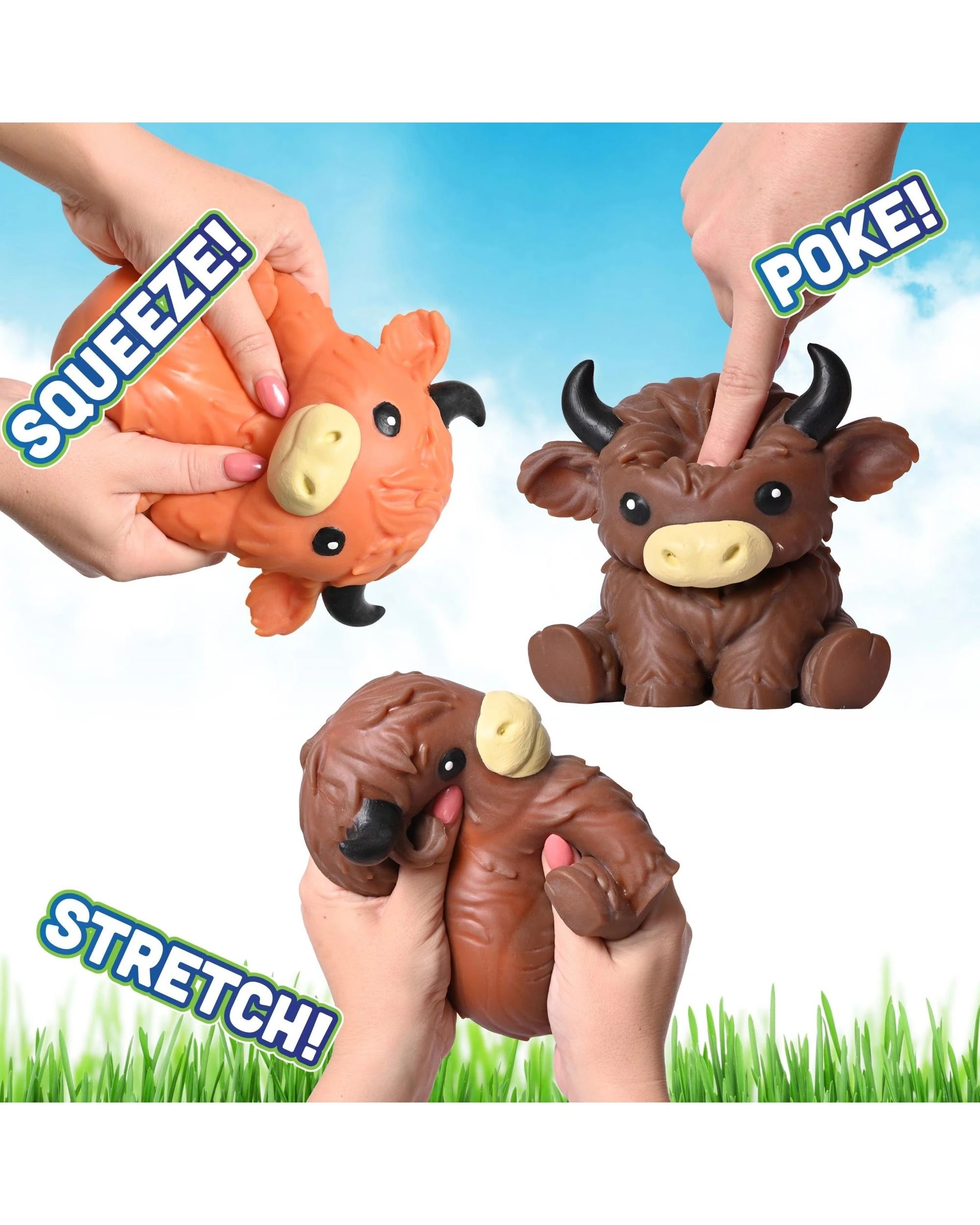 6 Sunny Days Highland Cow Squish Assortment, 6 of 6