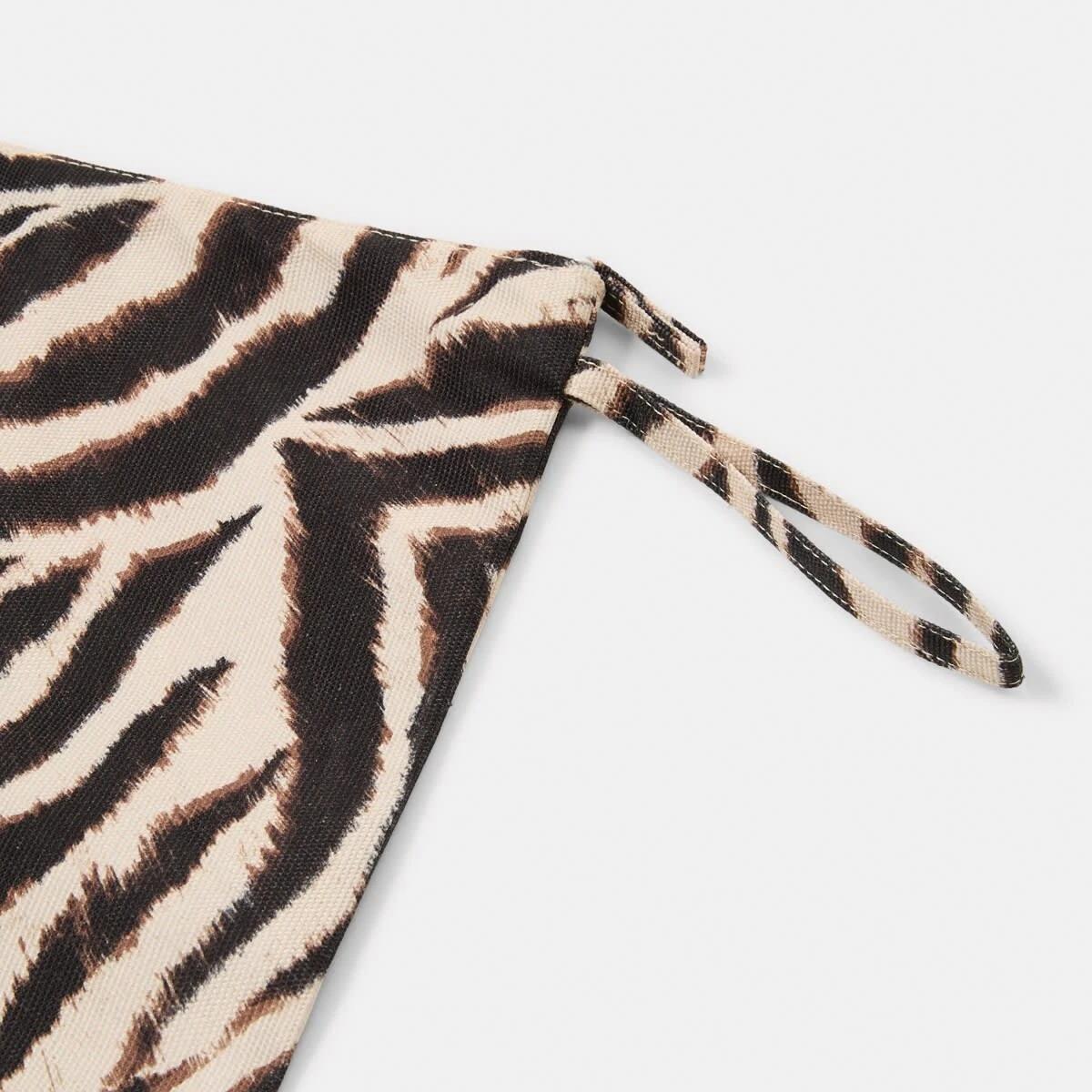 2 Large Bikini Bag ZEBRA BONE BEIGE, 2 of 3