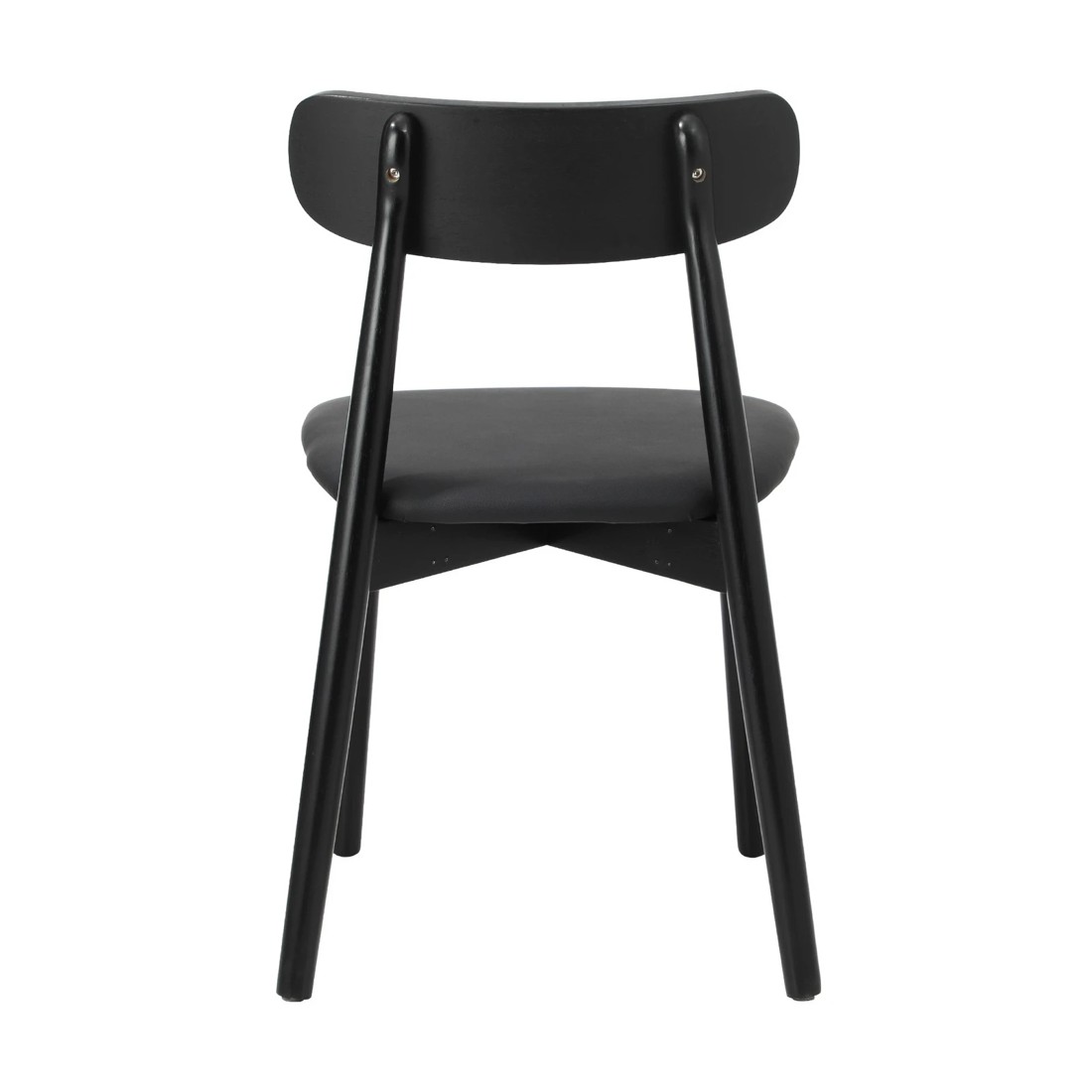 10 Oikiture 6x Dining Chairs Kitchen Chair Pu Leather Solid Wood Cafe Lounge
 - Black, 10 of 10