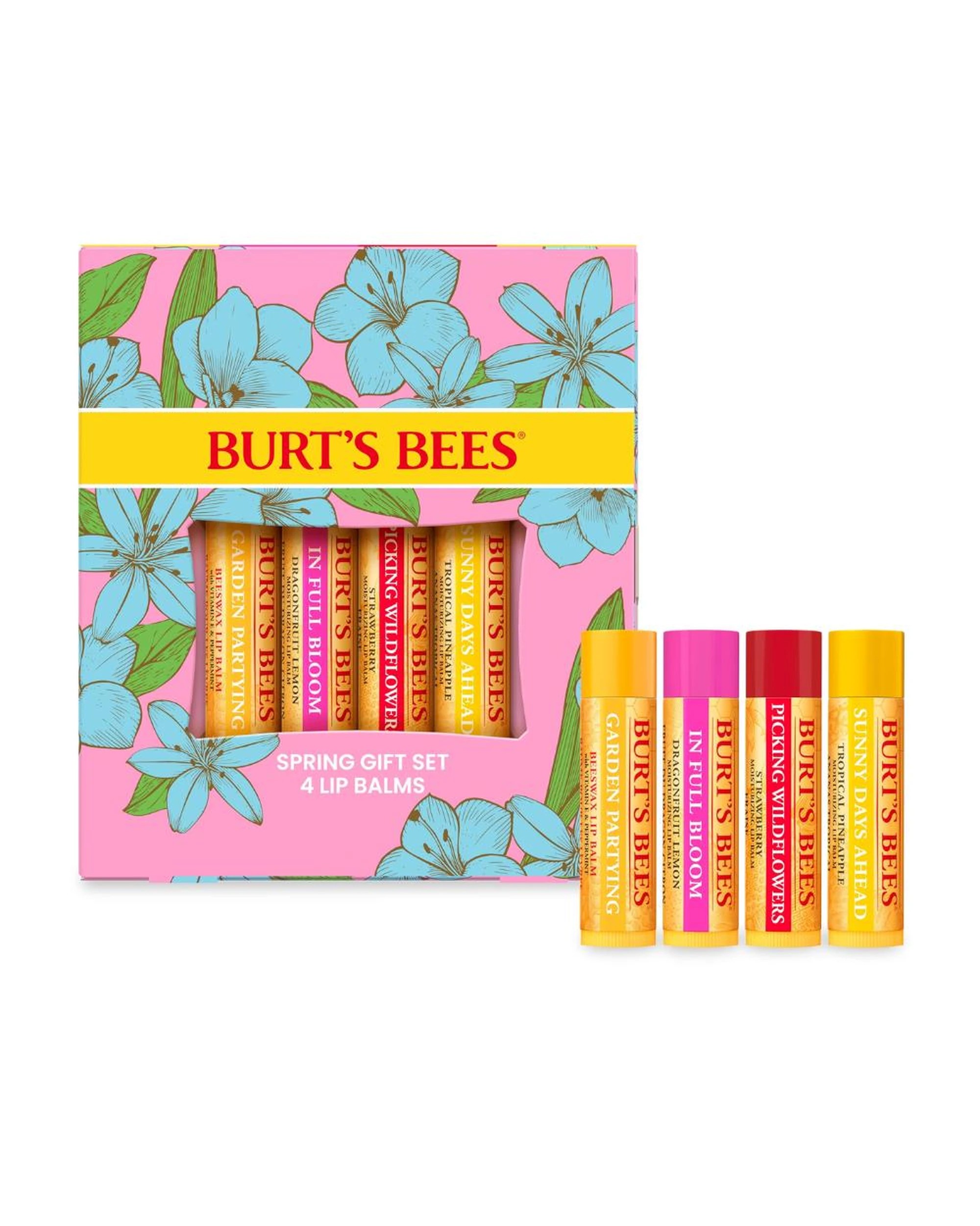 1 Burt's Bees Spring In Full Bloom Lip Balm Set 4x4.25g, 1 of 8