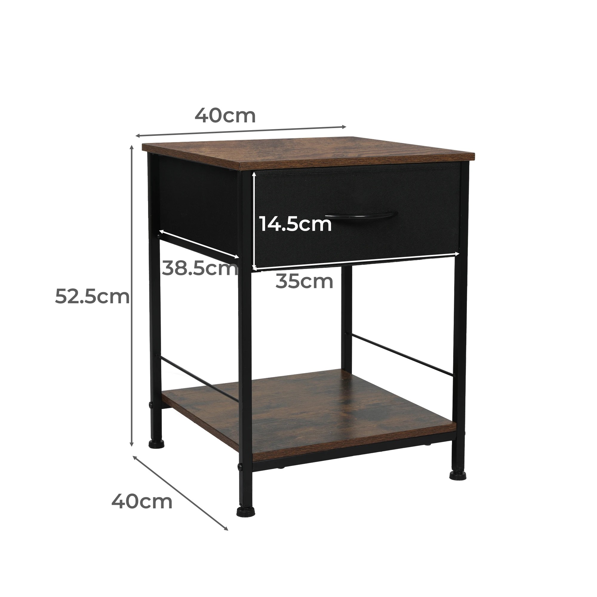3 Levede Rustic Bedside Table, 3 of 7