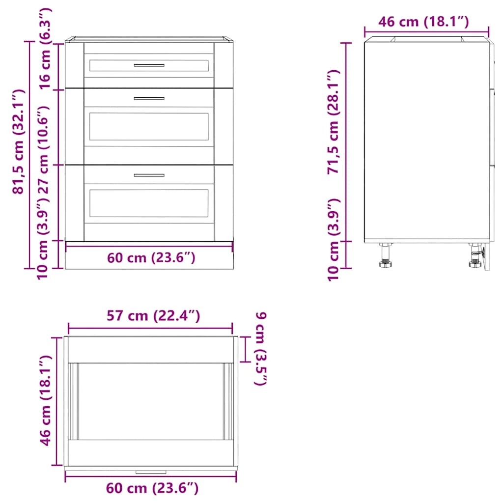 10 Vidaxl Sink Base Cabinet - White, 10 of 10