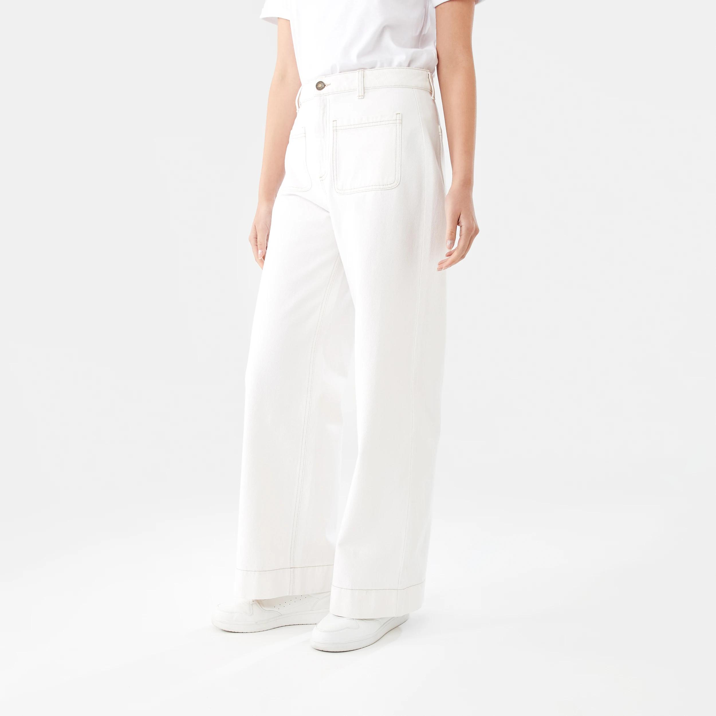 3 Wide Leg Pocket Jeans ECRU DENIM, 3 of 9