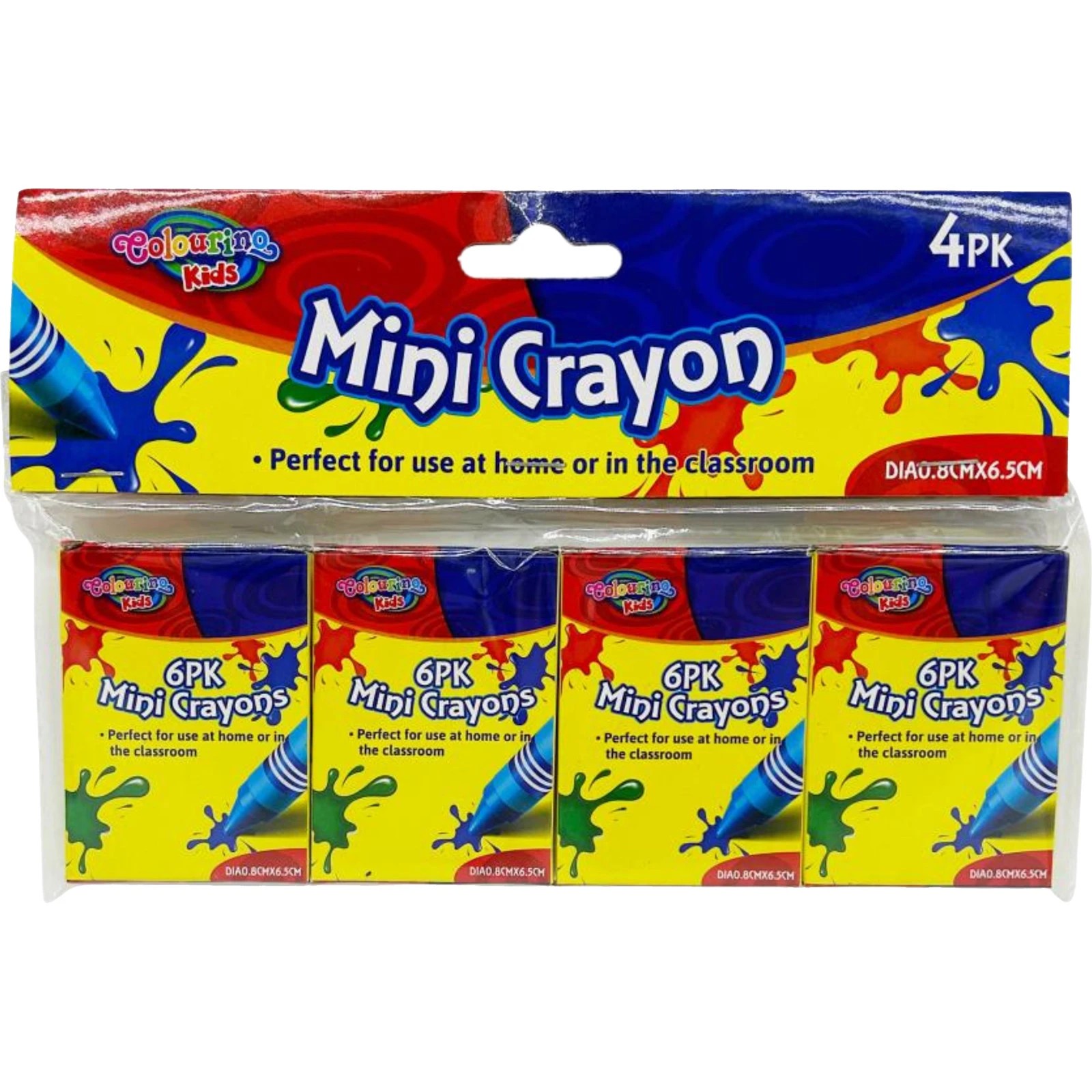 3 Colouring Kids Pack of 4 Mini Boxed Crayons (6 Crayons in a Pack), 3 of 4