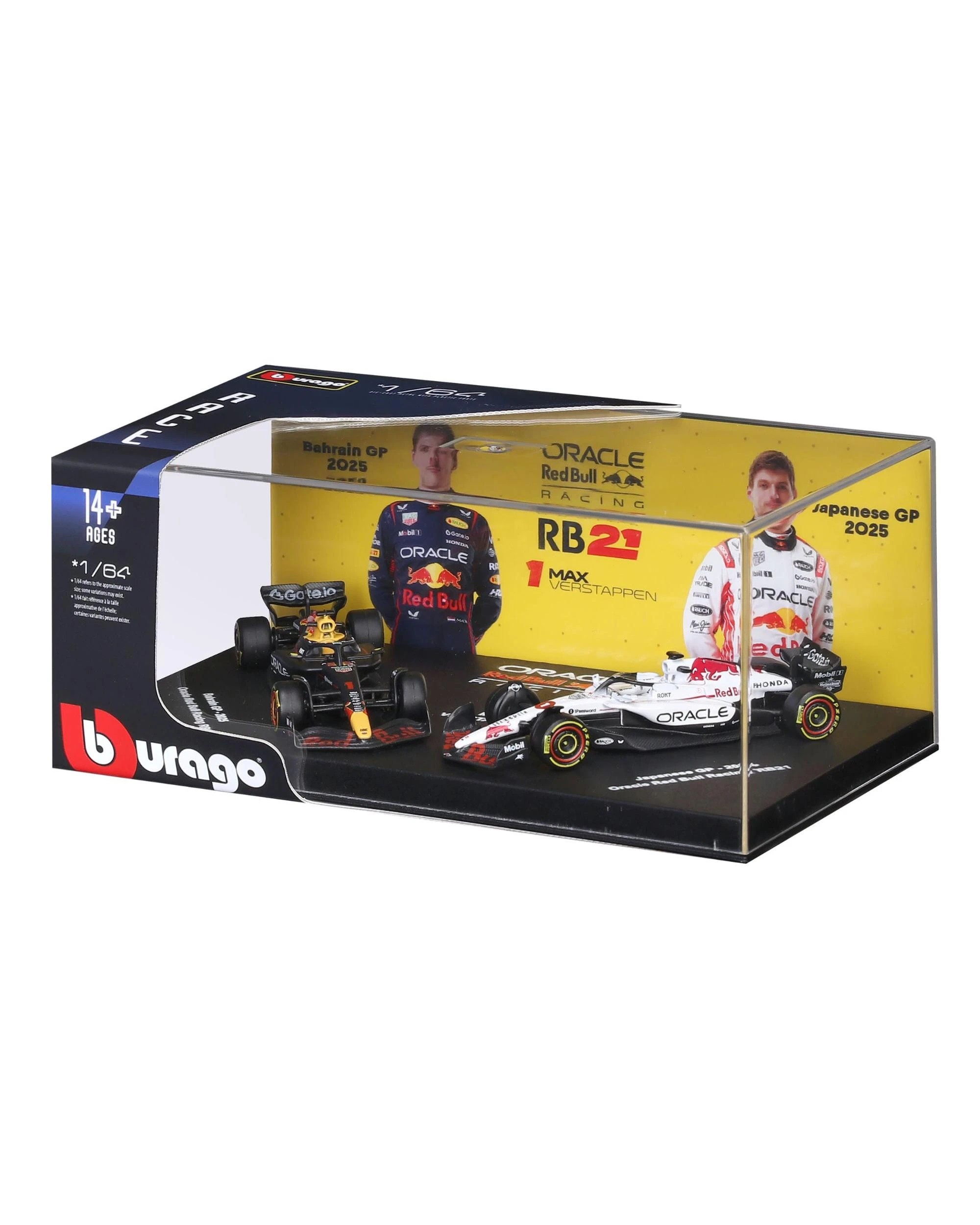 5 Bburago F1 2025 Red Bull Racing RB21 #1 Verstappen 1:64 Diecast Vehicle 2pk, 5 of 6