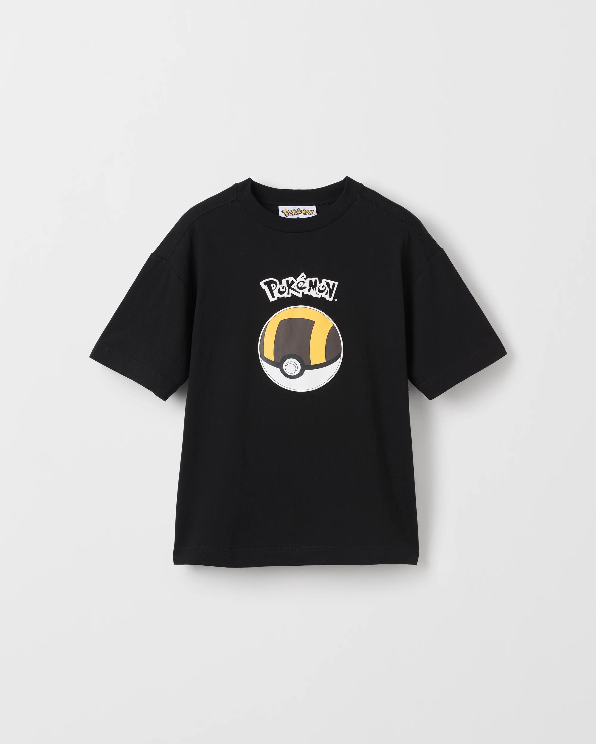 5 Pokemon Australian Cotton Oversized T-Shirt BLACK, 5 of 7
