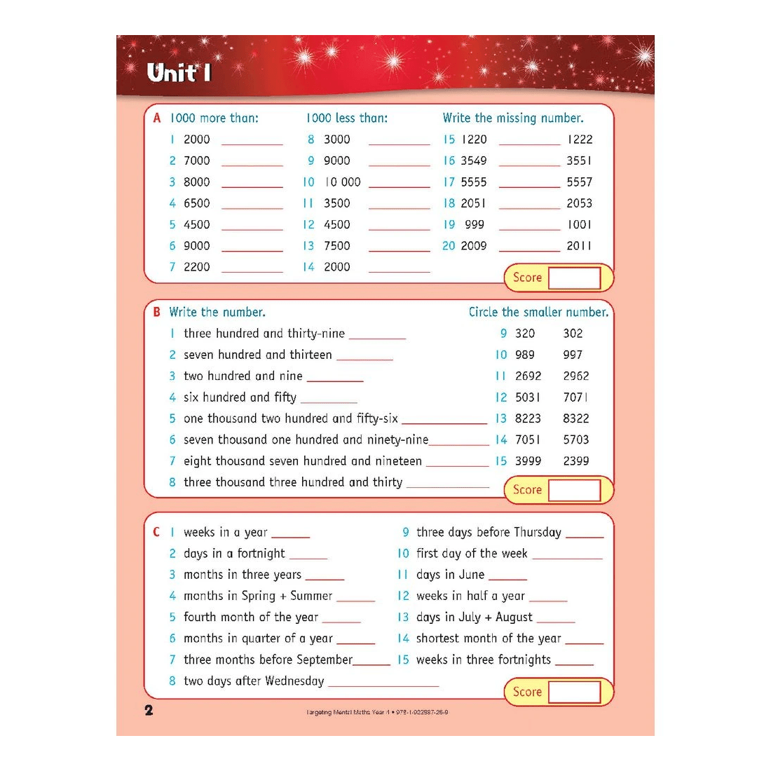 3 Targeting Mental Math Year 4 2022 Edition, 3 of 10