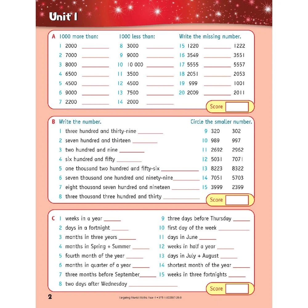 3 Targeting Mental Math Year 4 2022 Edition, 3 of 10