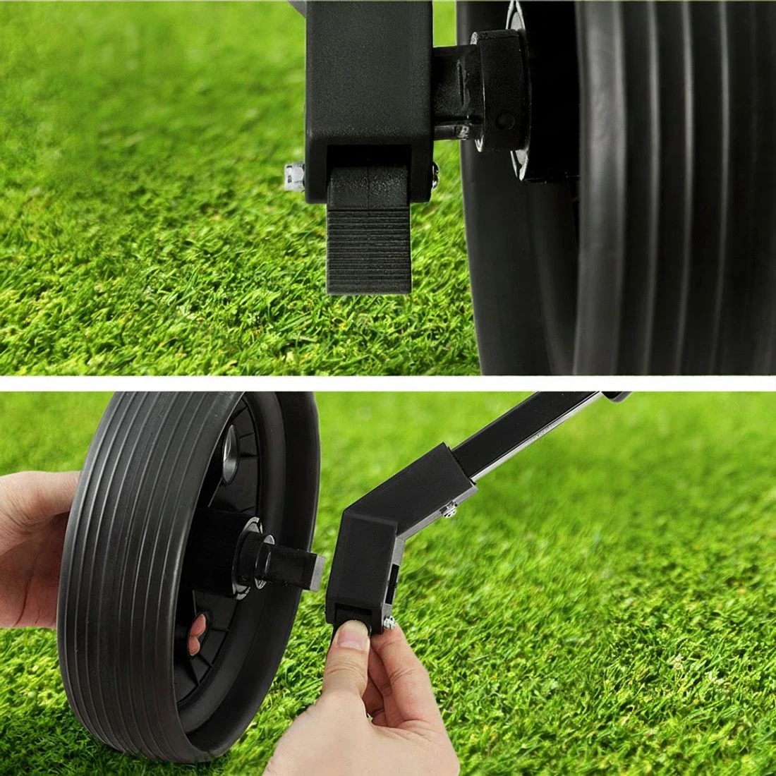 6 Everfit Golf Buggy Quick Folding Trolley Golf Cart Trolley 2 Wheels Cup Holder - Black, 6 of 6