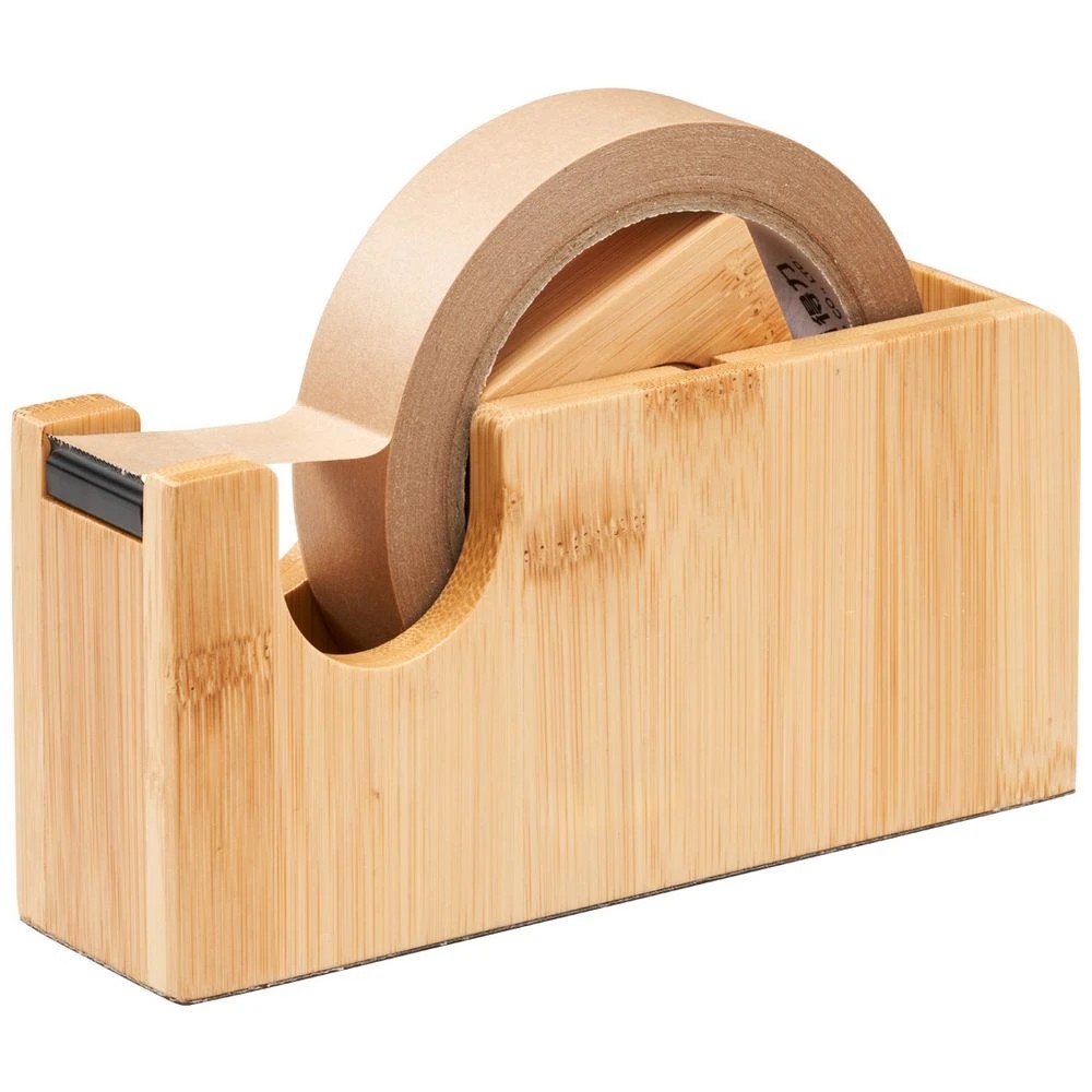 1 Otto Bamboo Tape Dispenser with Kraft Tape, 1 of 4