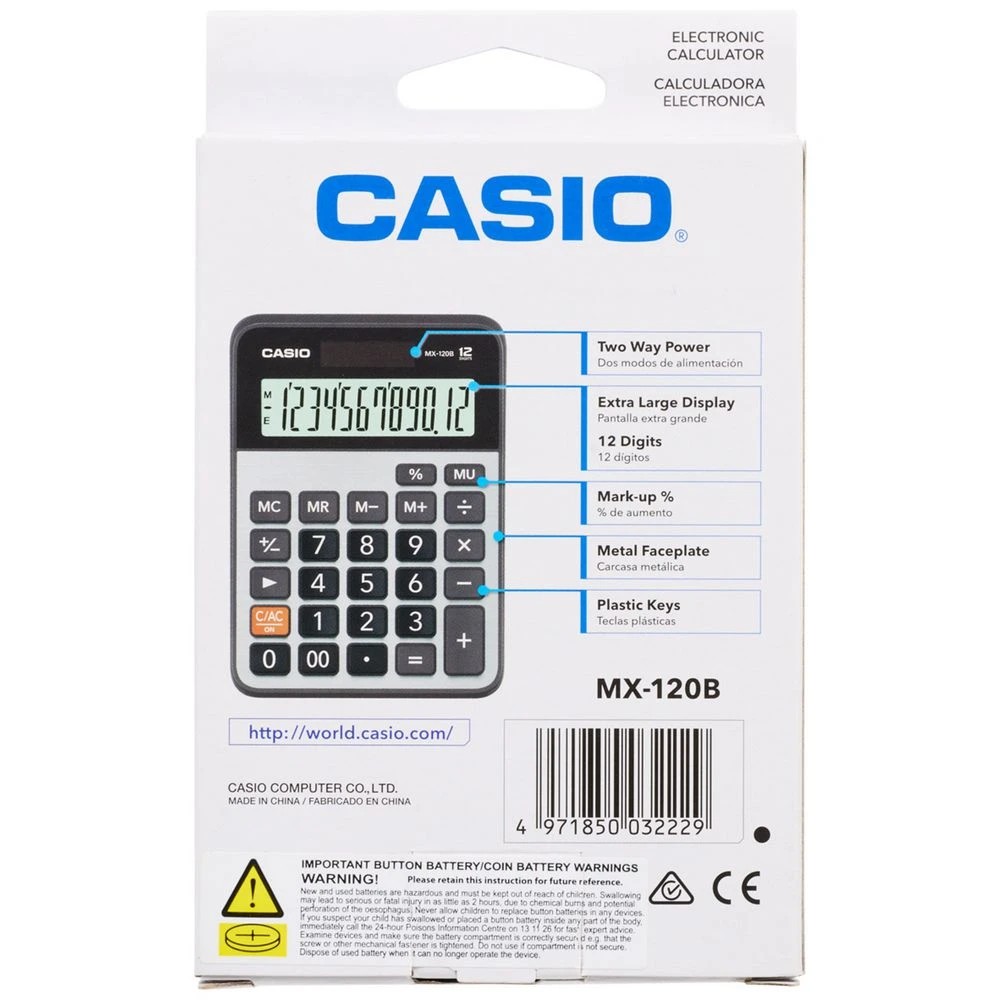 4 Casio MX120B Desktop Calculator, 4 of 4