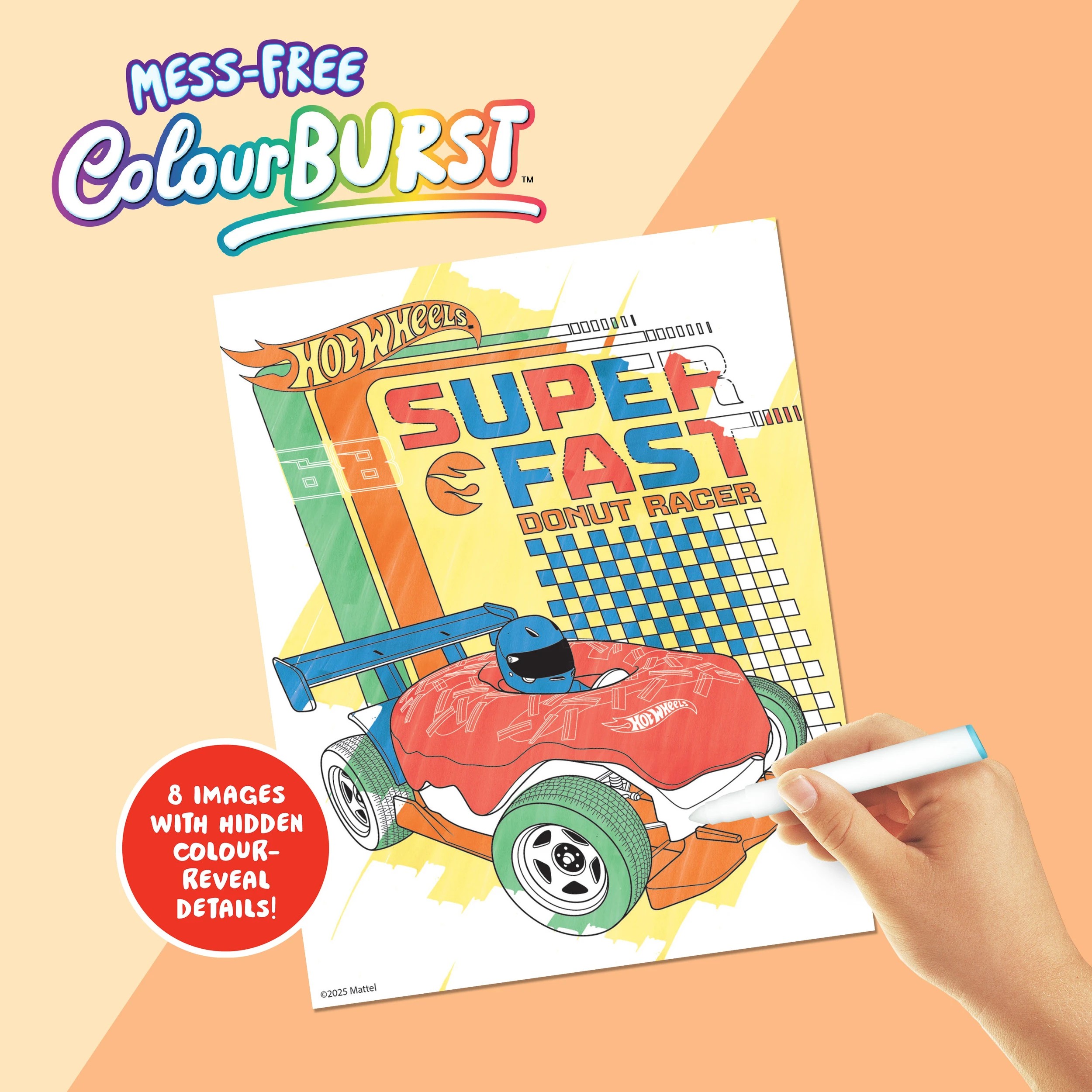 4 INKredibles Hot Wheels Mess-Free ColourBurst Activity Kit - Book, 4 of 6