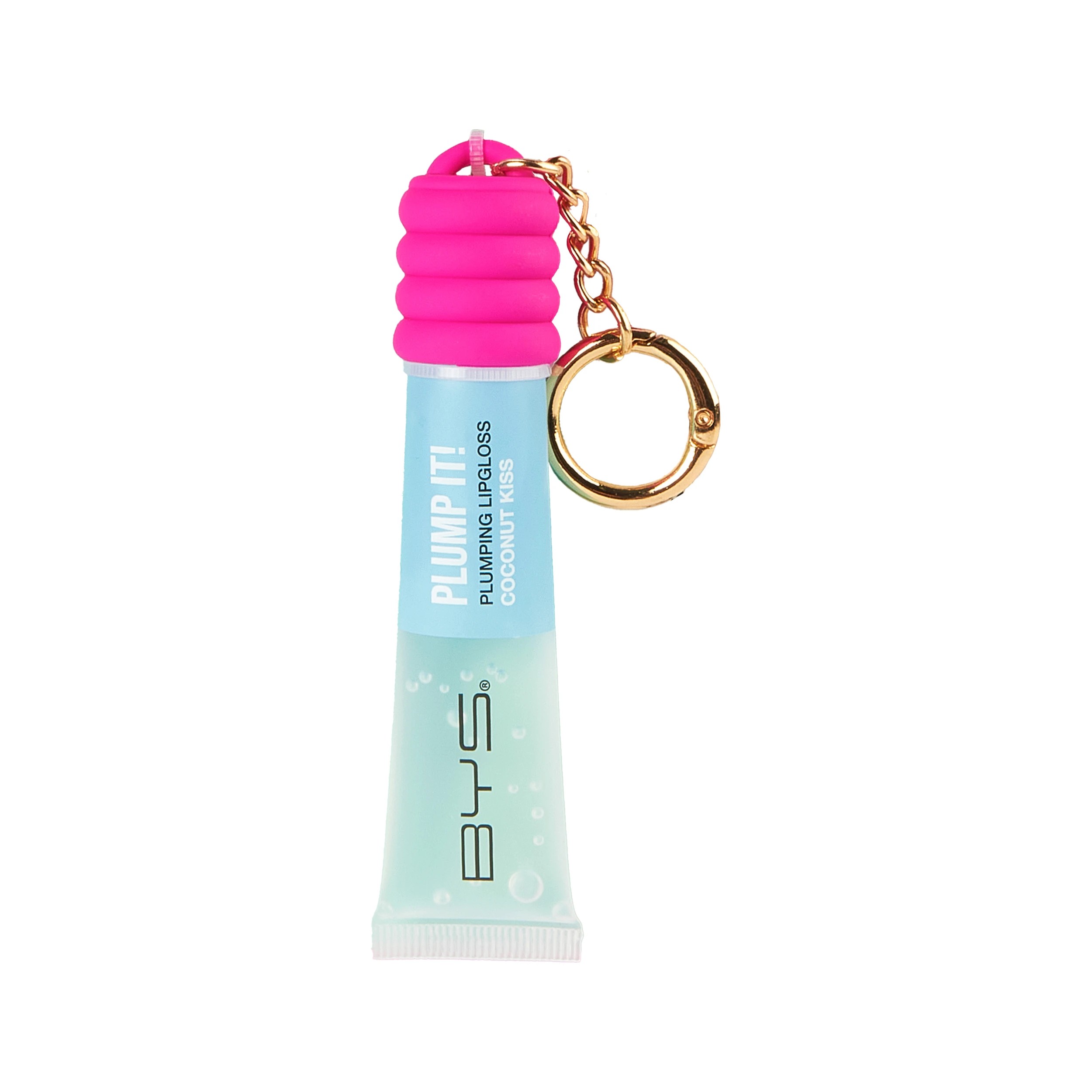 2 BYS Plumping Lip Gloss Wearable Keyring 13ml - Coconut Kiss, 2 of 3