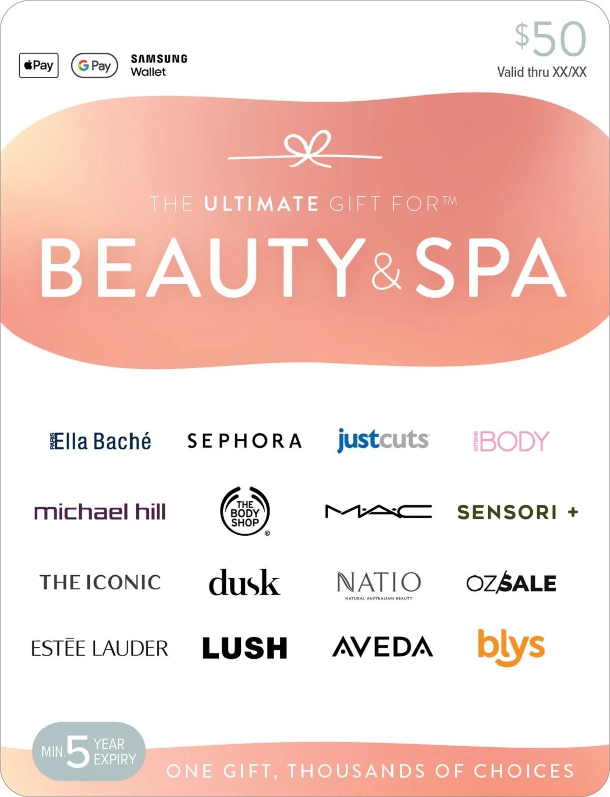 1 The Ultimate Beauty & Spa $50 Gift Card