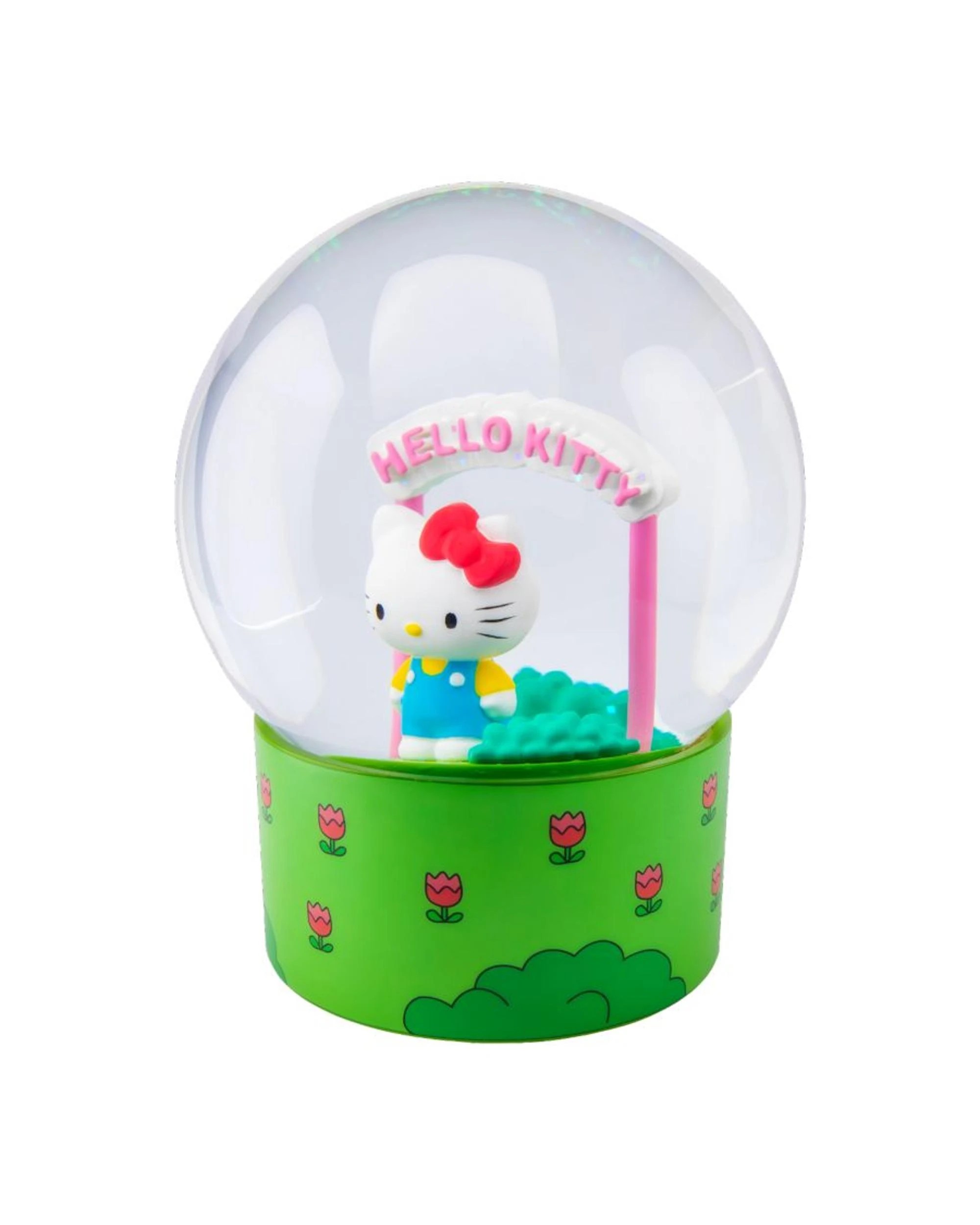 4 Hello Kitty and Friends Hello Kitty with Sign Glitter Snowglobe, 4 of 4