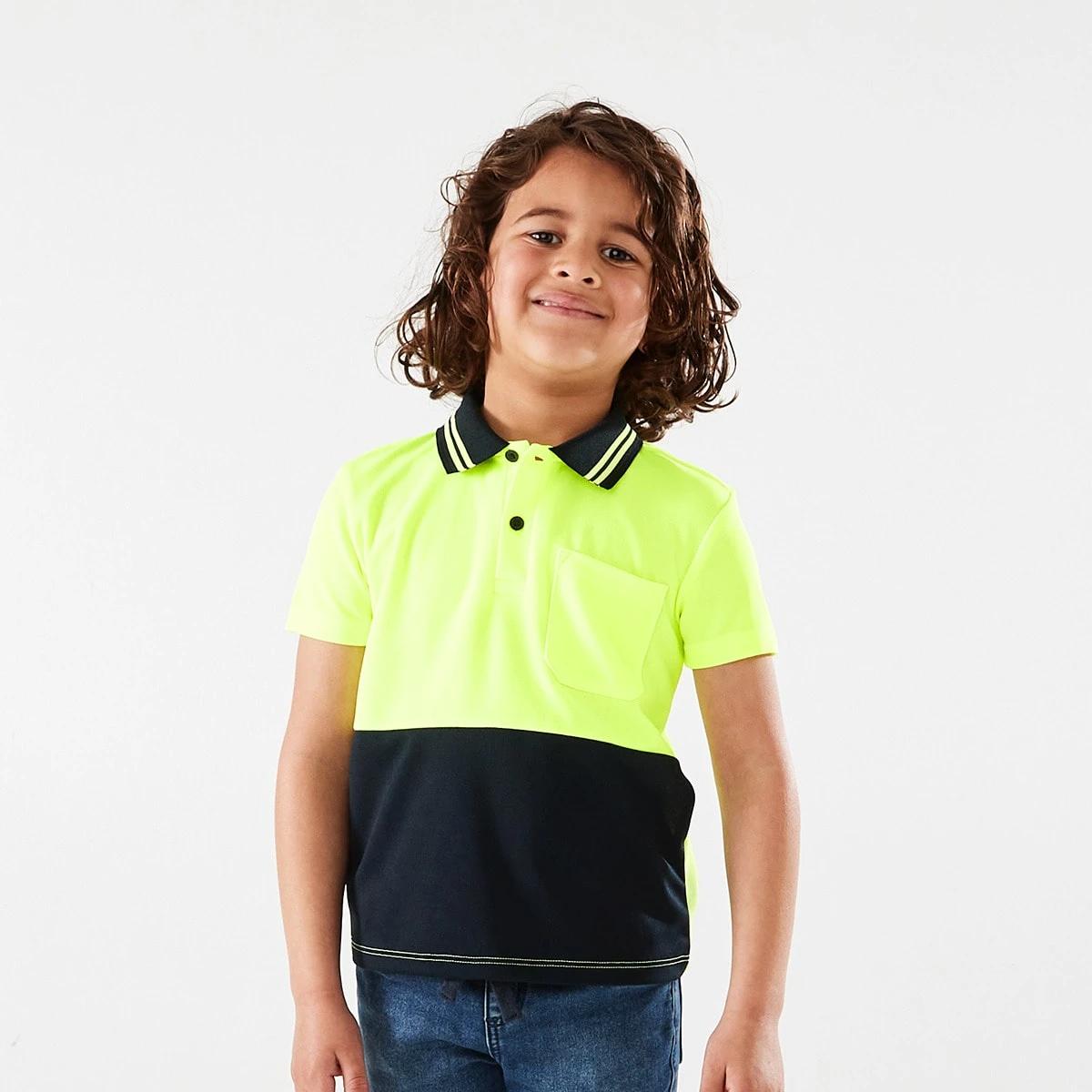 1 Mini Me Work Polo T-shirt Yellow, 1 of 10