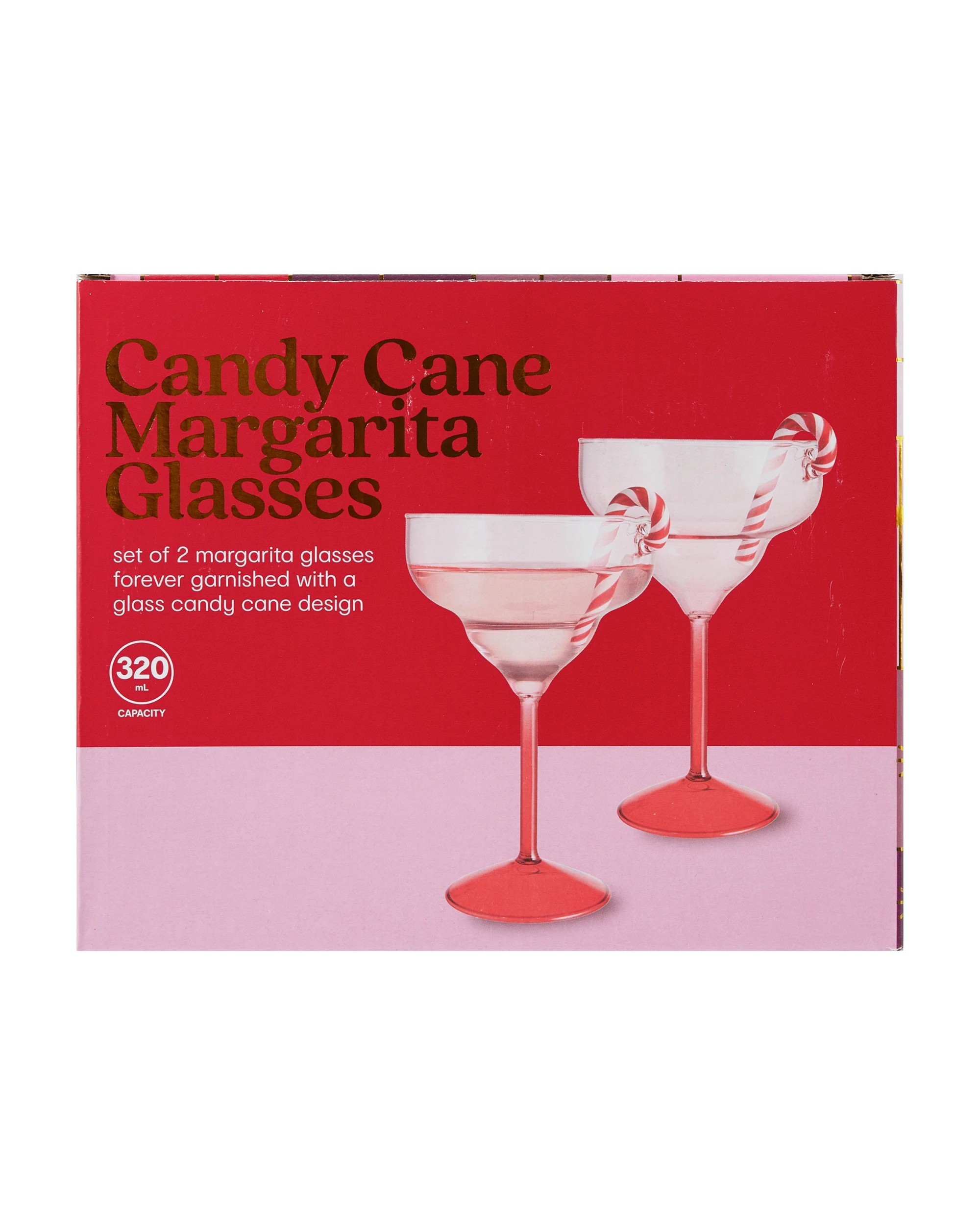 6 Candy Cane Margarita Glasses, 6 of 6