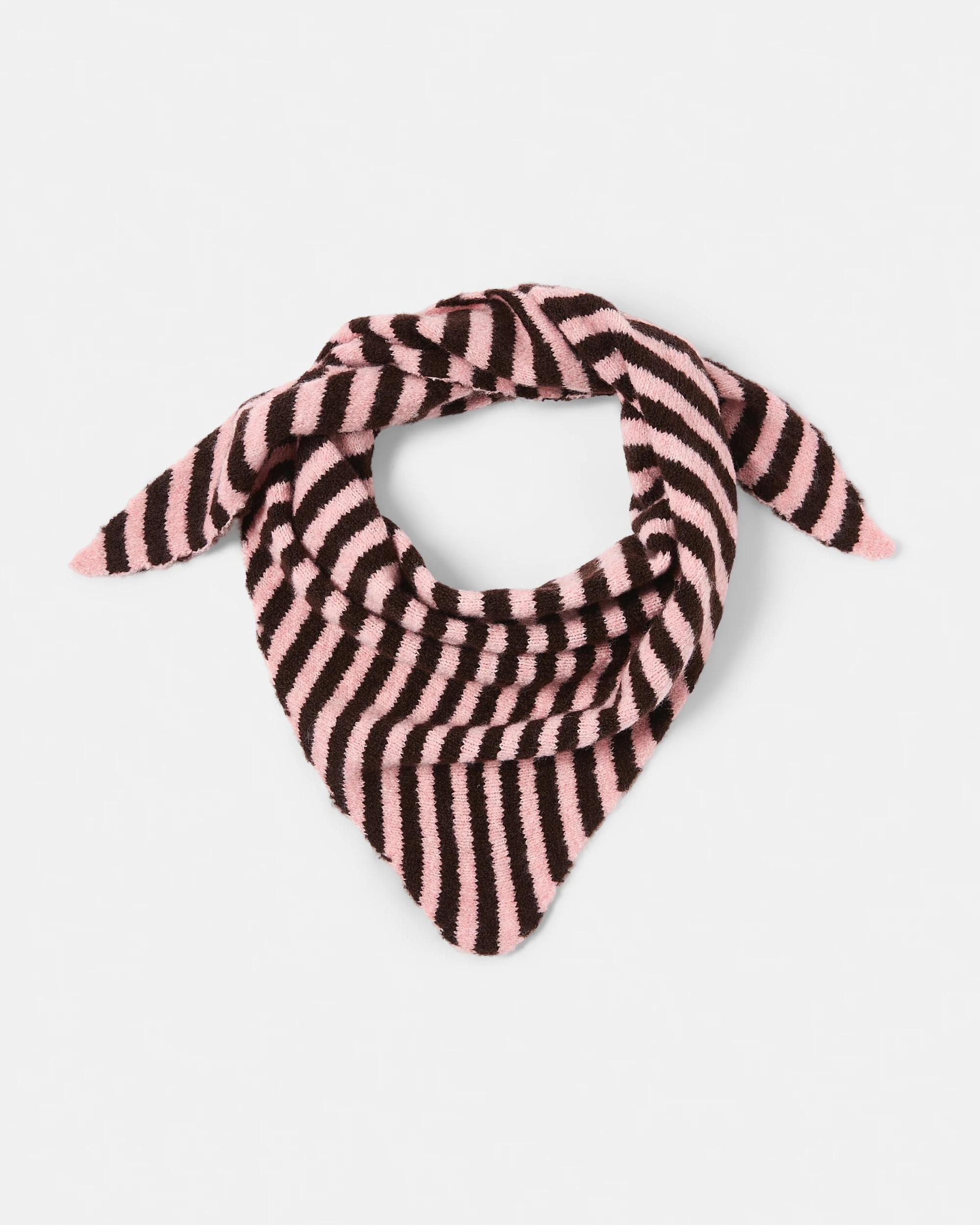 1 Triangle Scarf Pink Strp, 1 of 5