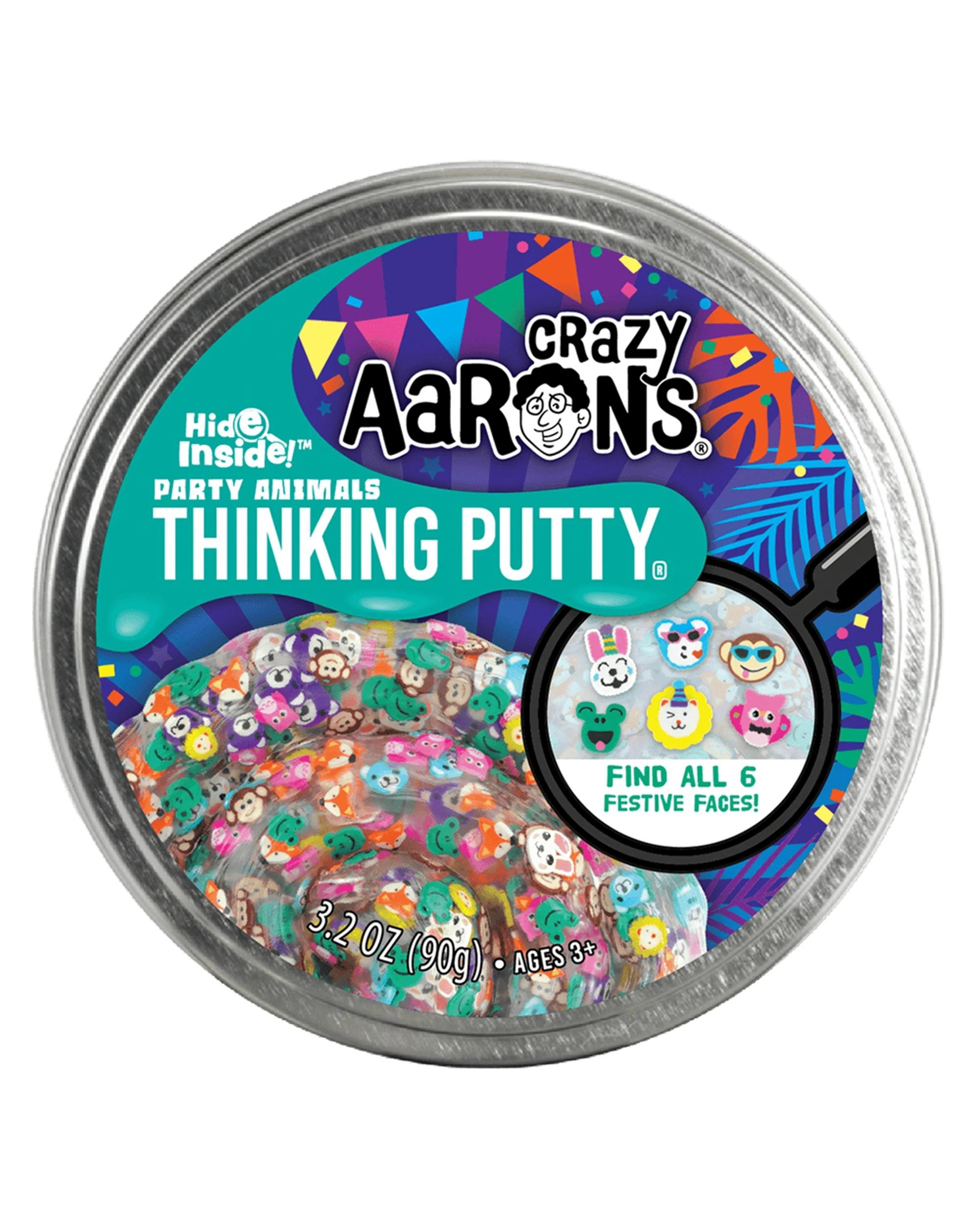 1 Crazy Aaron's Party Animals Thinking Putty, 1 of 4