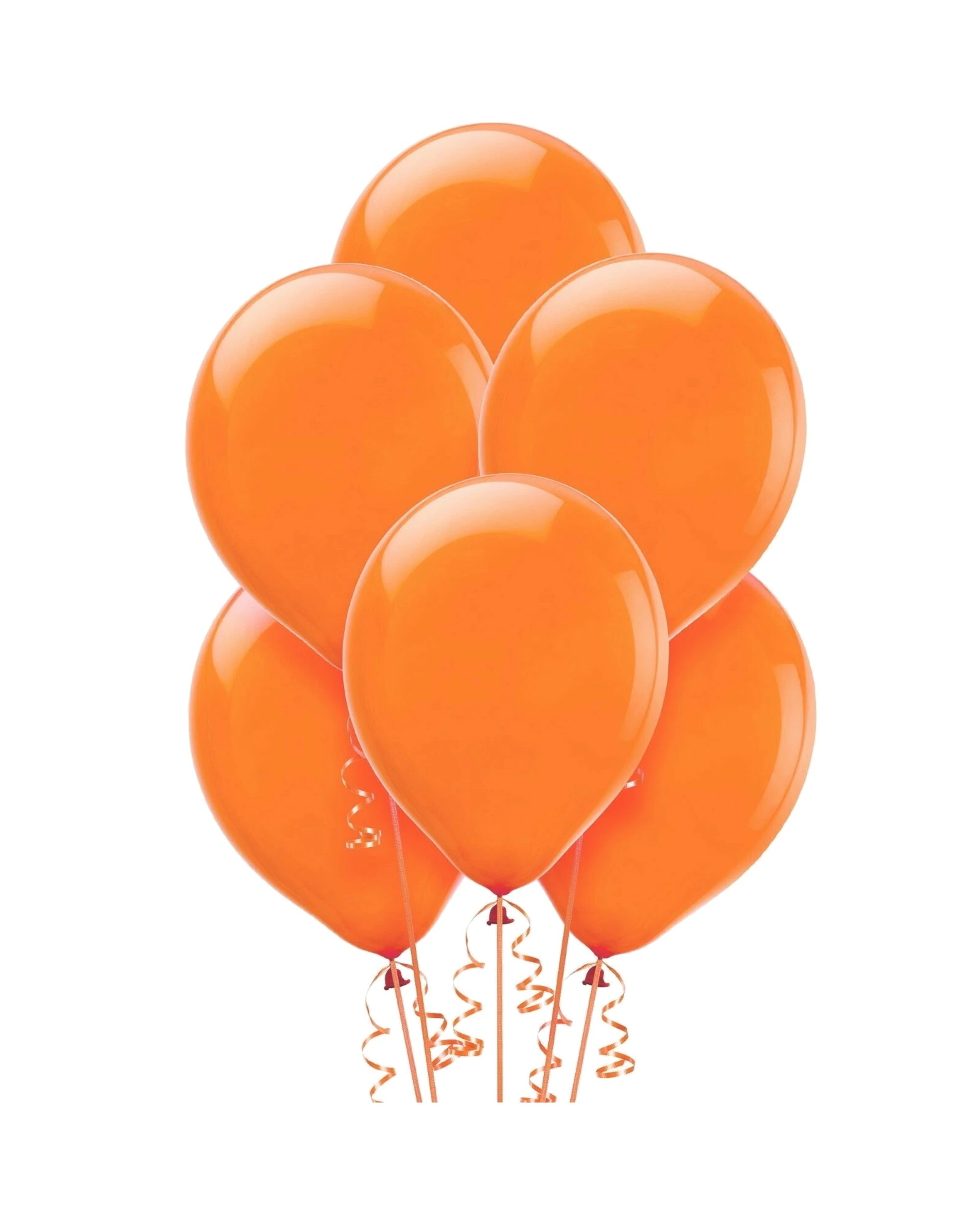 1 Unique Orange Balloons 30cm Round Pack of 100 - Orange, 1 of 1