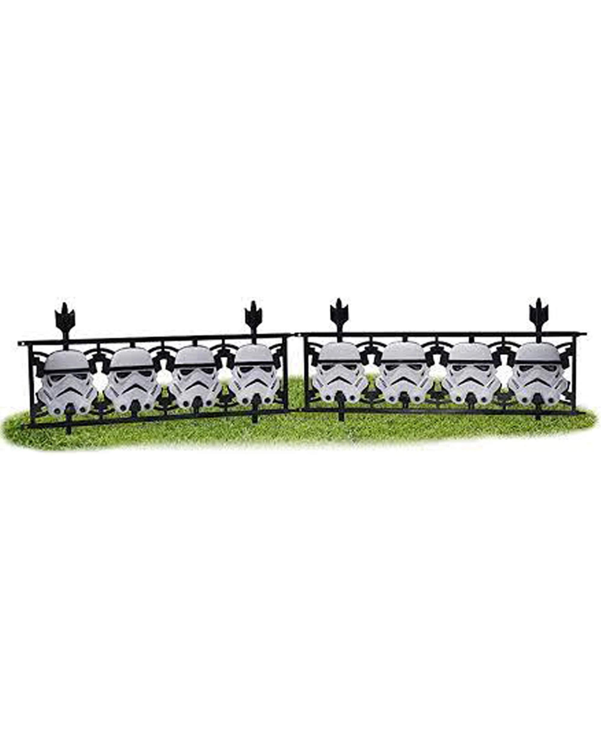 1 Star Wars Stormtrooper Plastic Fence Decorative Display - Grey, 1 of 3