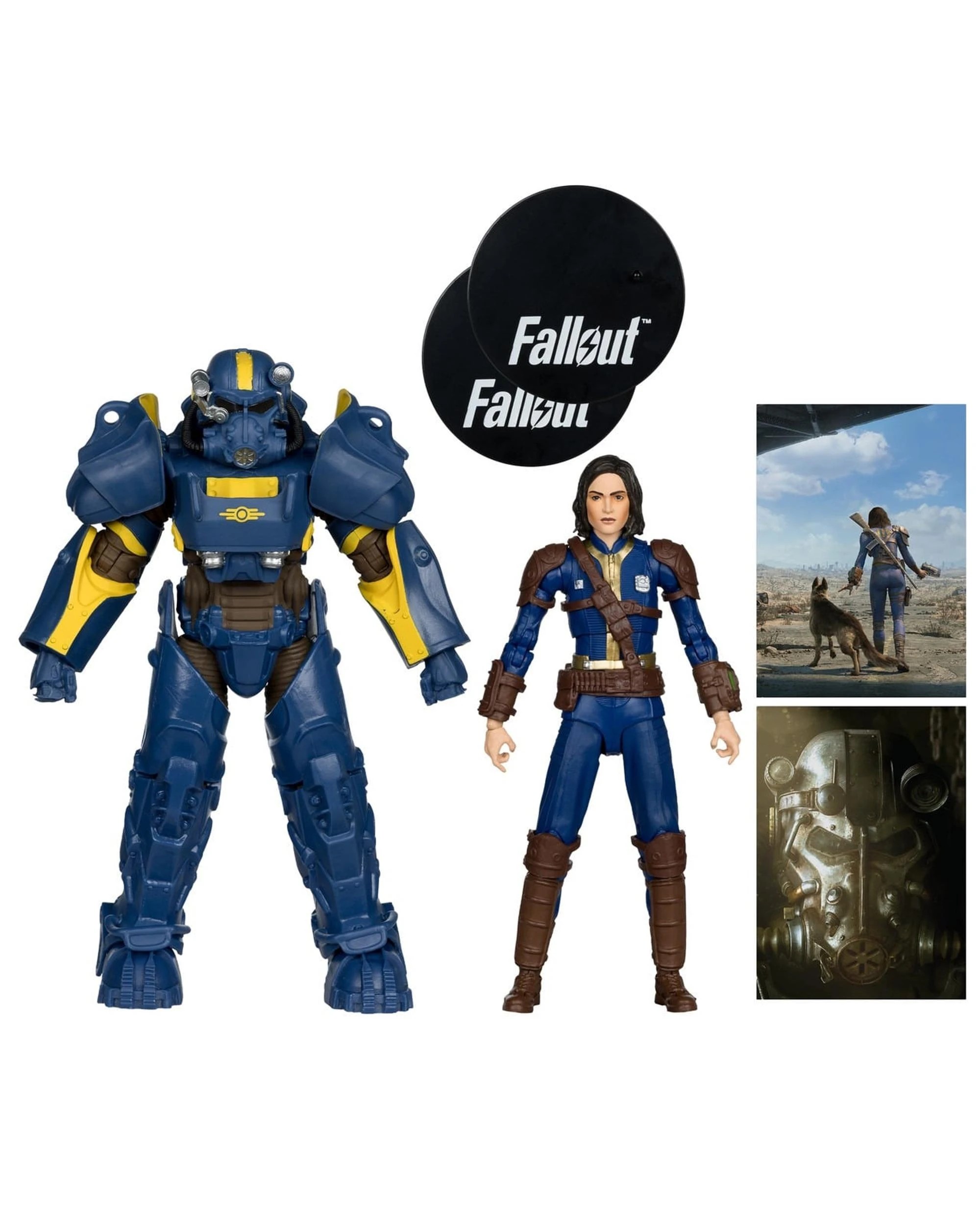 7 Fallout 4 T-60 Vault Tec and Sole Survivor 7 inch Action Figure 2 Pack, 7 of 10