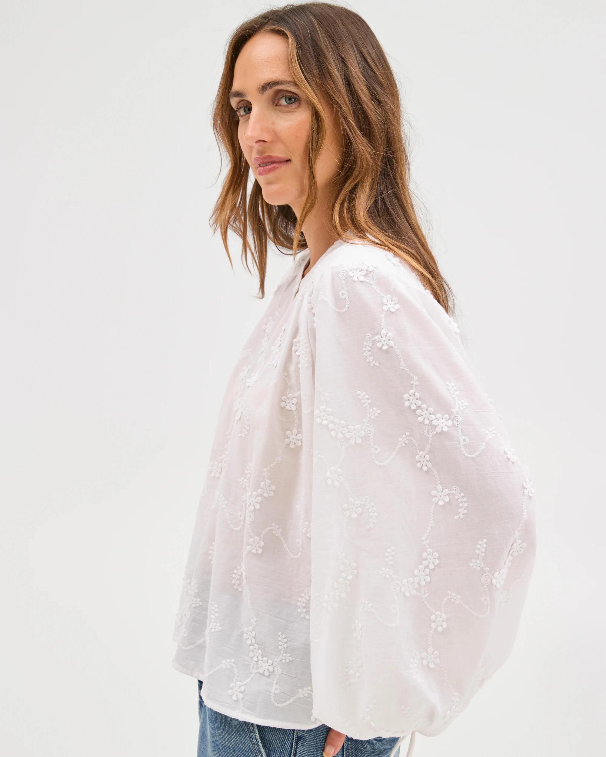 3 Target Woman Long Sleeve Soft Femme Shirt WHITE, 3 of 5