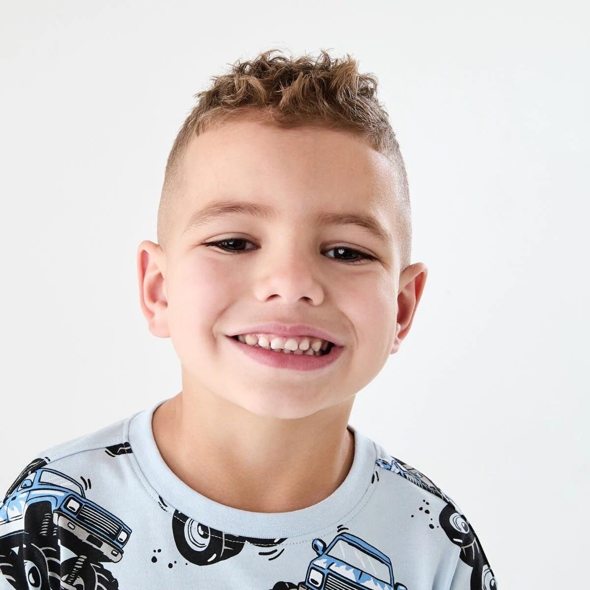 3 All Over Print T-shirt MONSTER TRUCK BLUE, 3 of 6