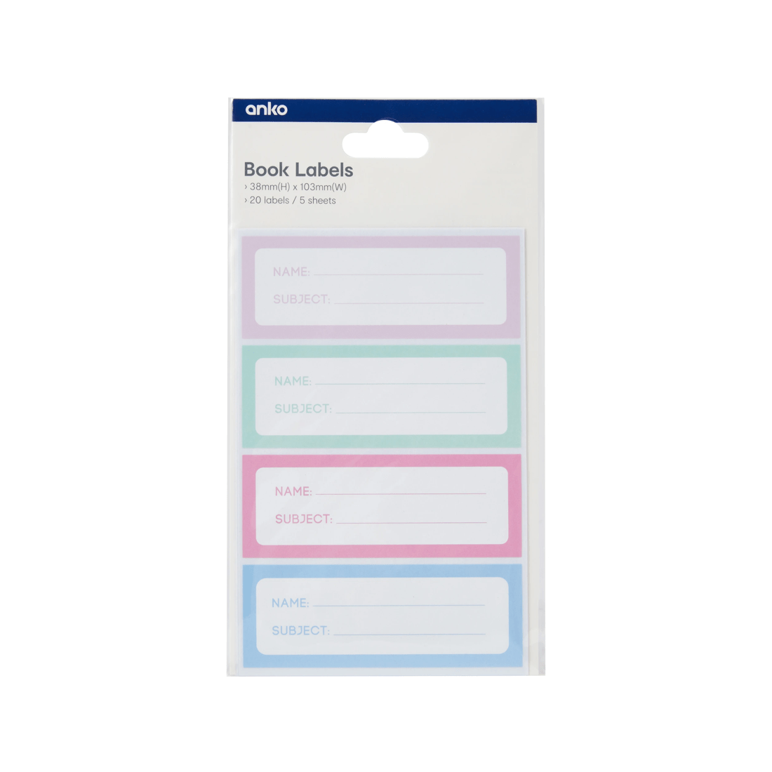 5 20 Pack Book Labels, 5 of 5