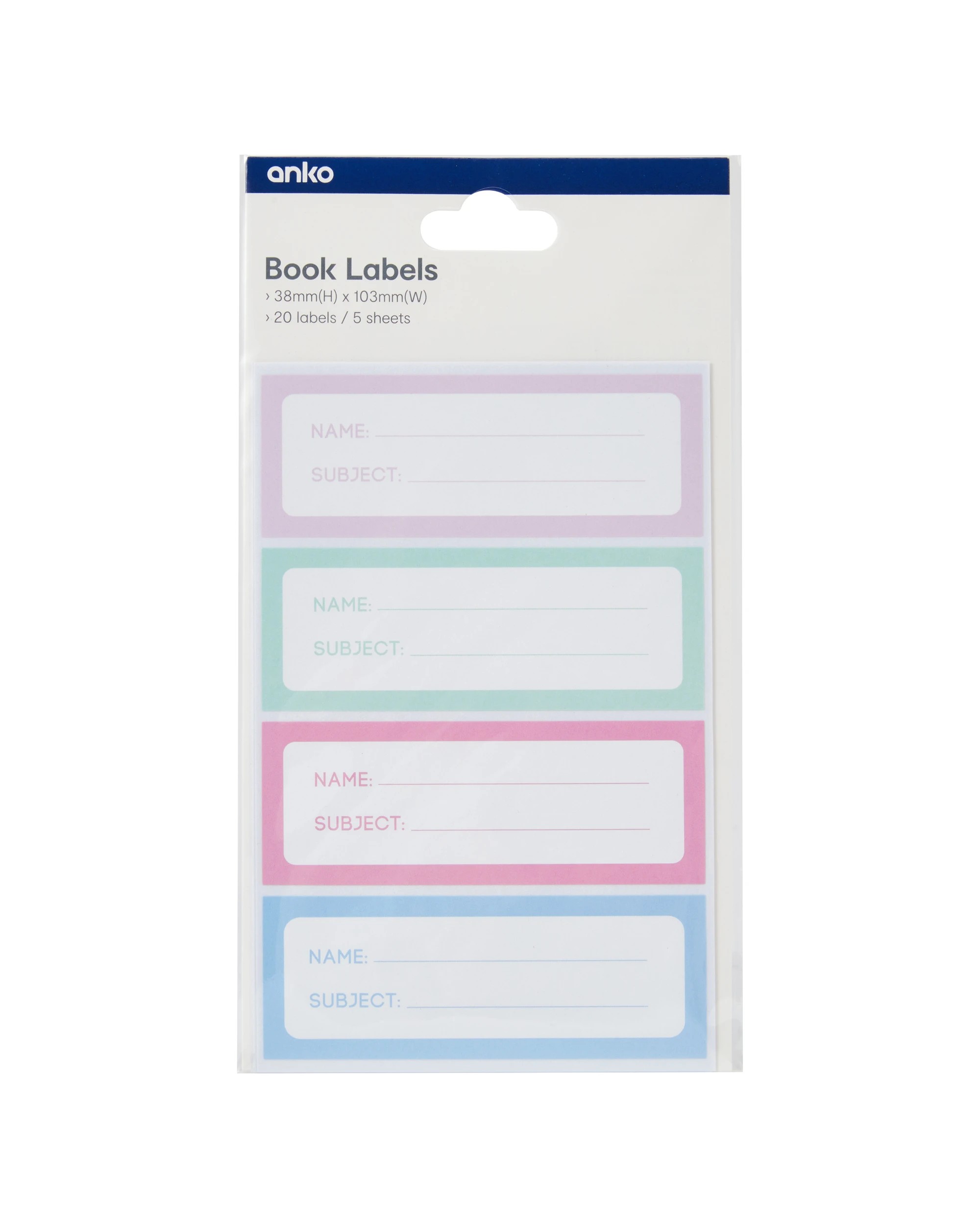 5 20 Pack Book Labels, 5 of 5